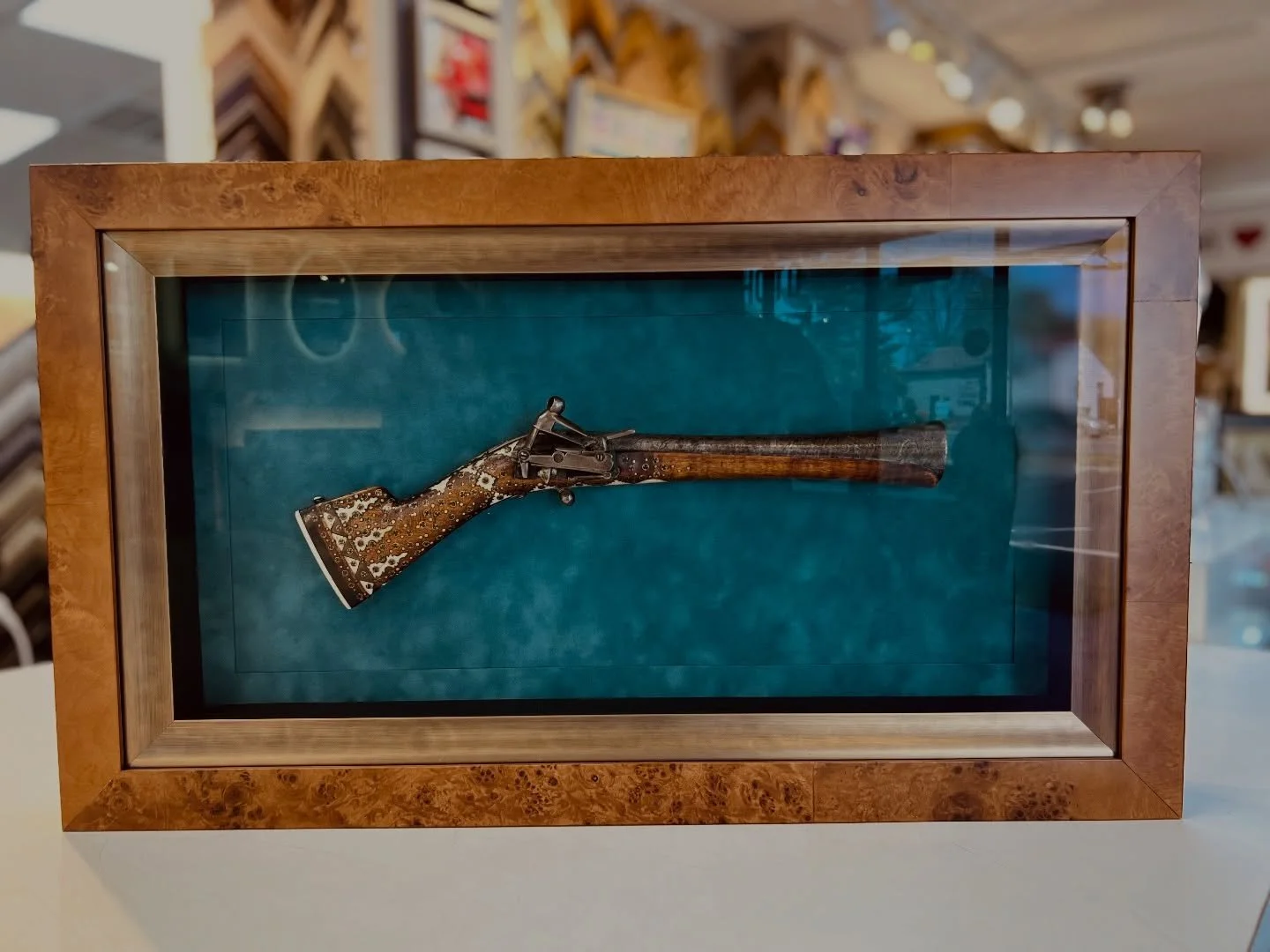 Custom framing that turns meaningful pieces into lasting displays. Proudly shown off by our customer!
.
.
.
#happycustomers #framed #edisonnj #myframingstore #framedgun