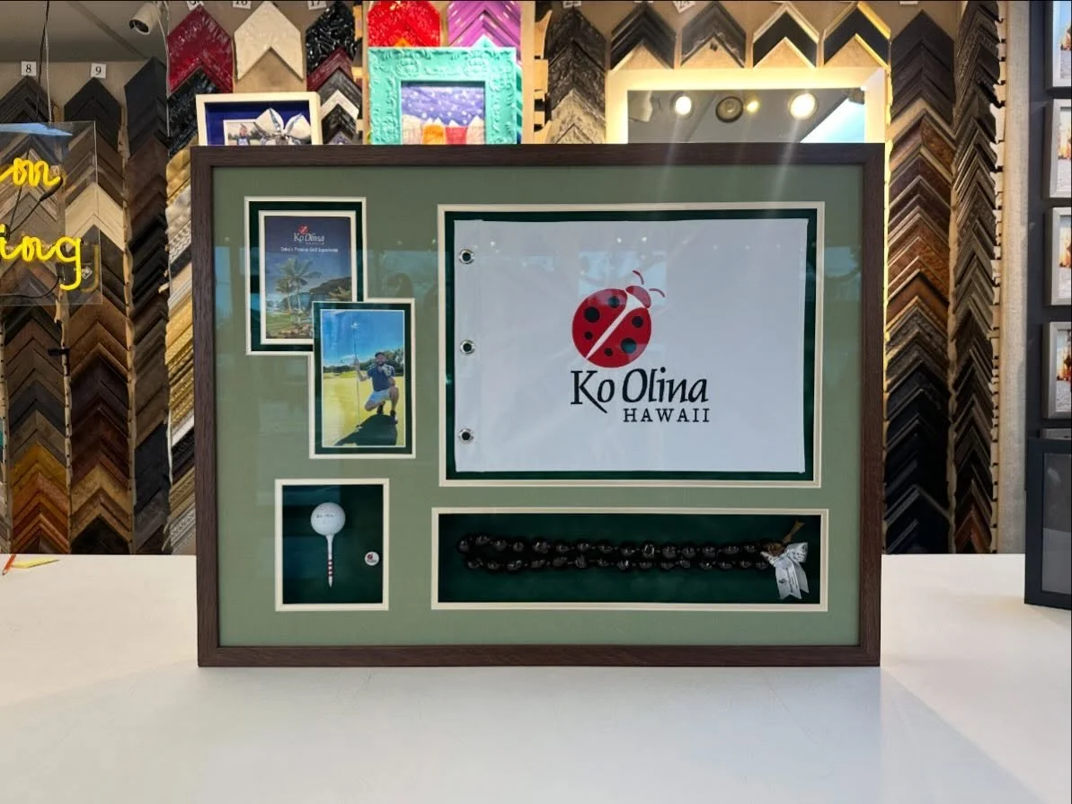 More than a frame&hellip; it&rsquo;s a memory you can hold onto forever. ⛳️ 
.
.
.
#myframingstore #custom #golf #edison #metuchennj