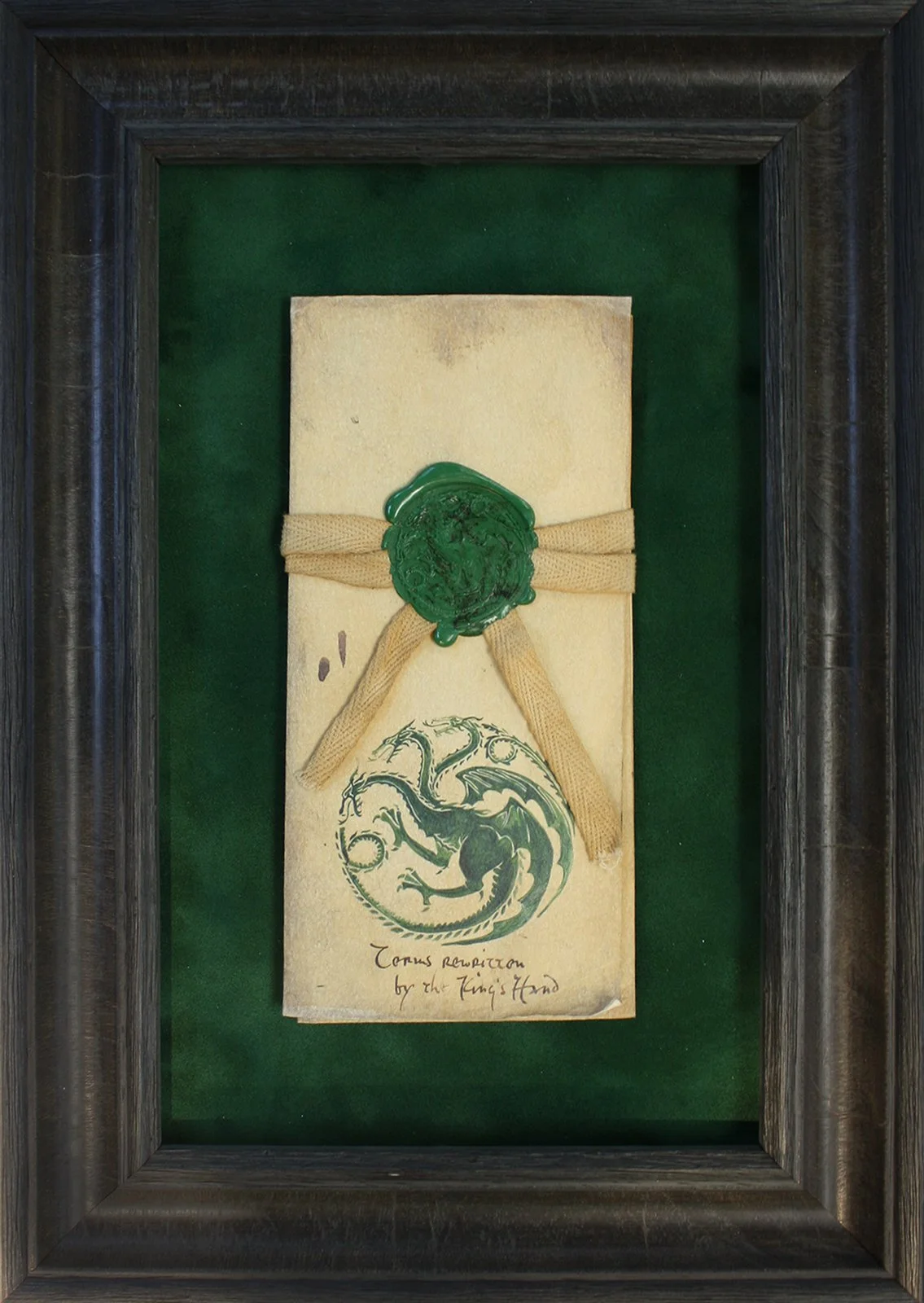 Game of Thrones Film prop Framed