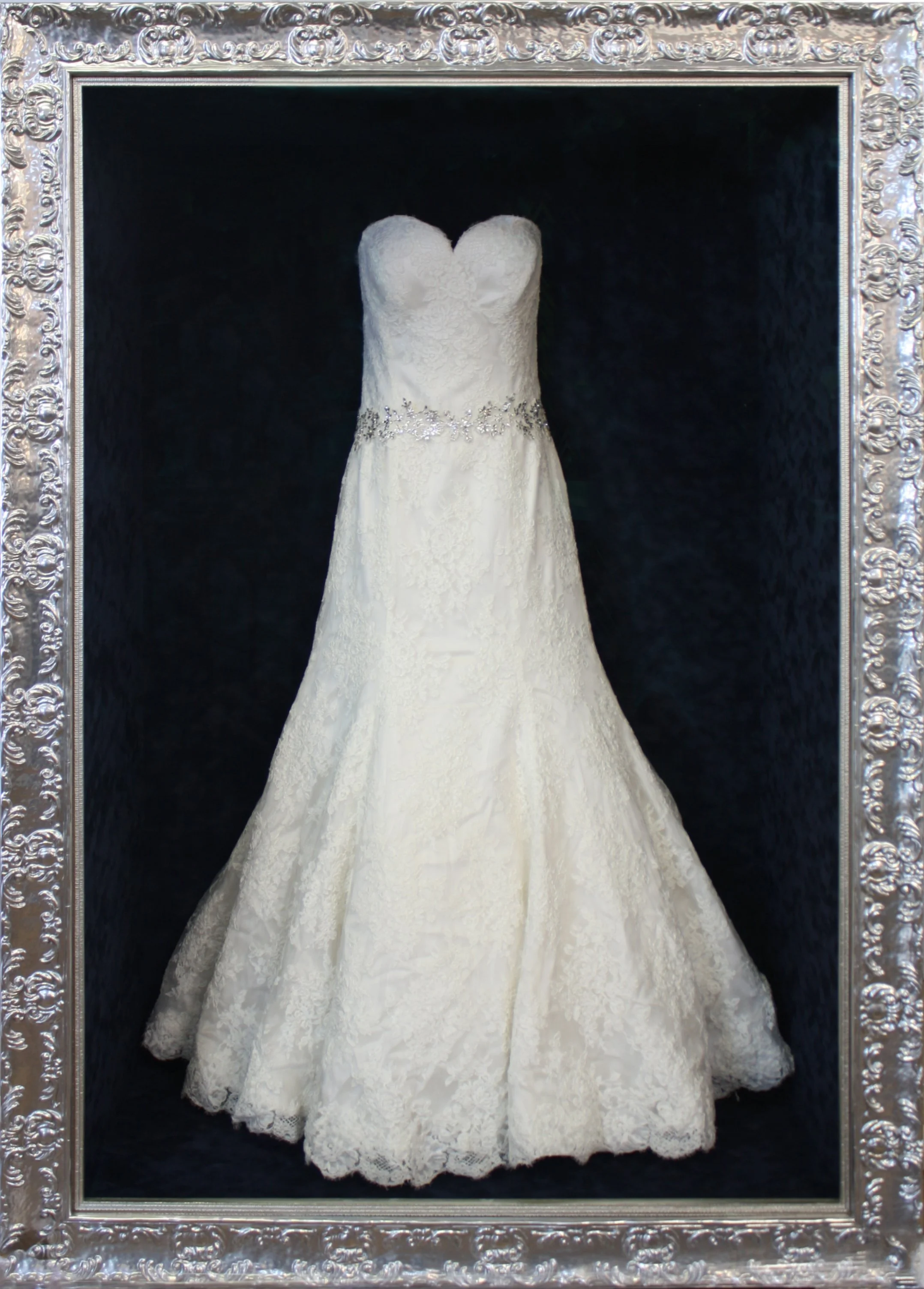 Custom Wedding Dress Framing