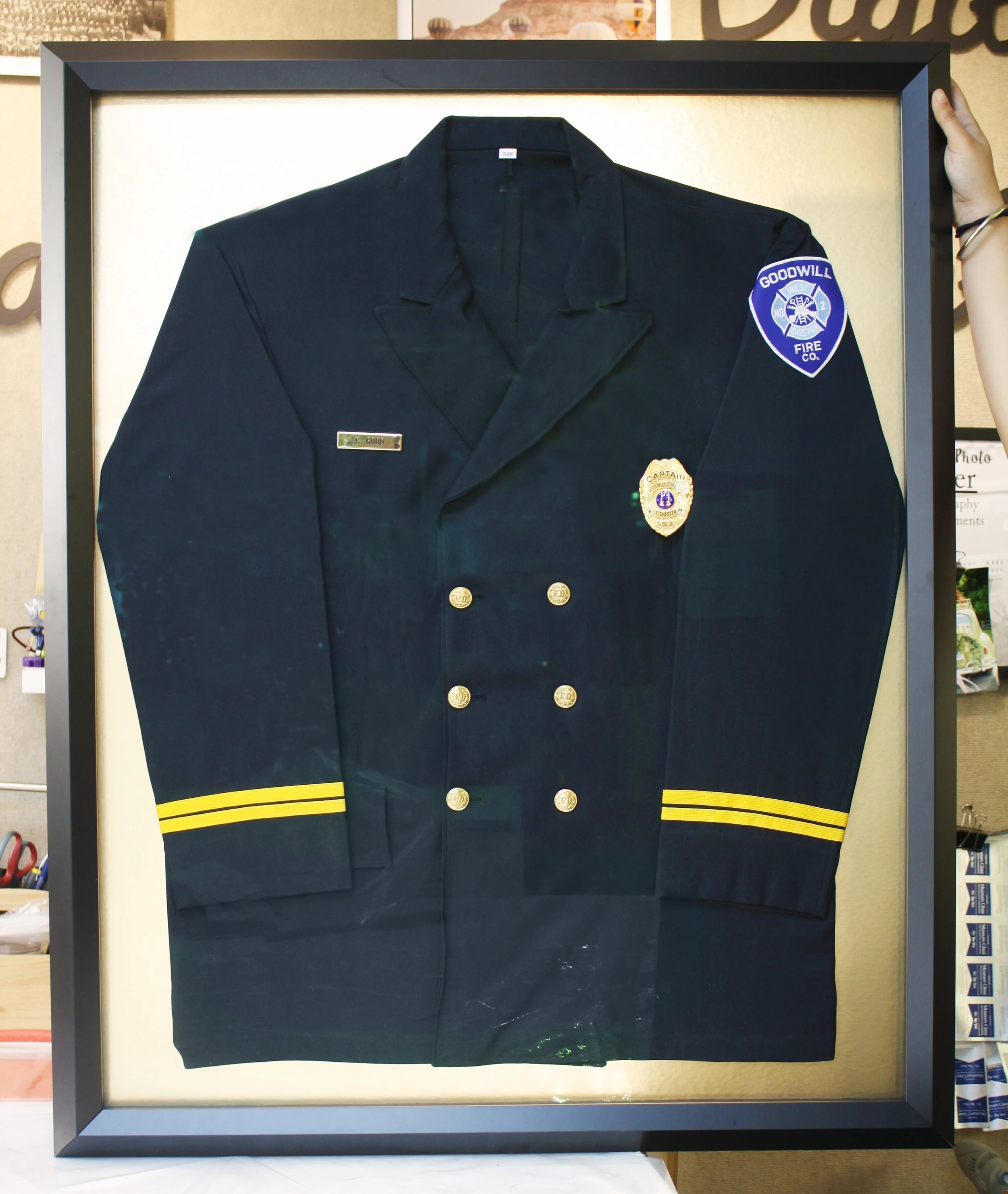 Custom Framed Fire Department Chief Jacket