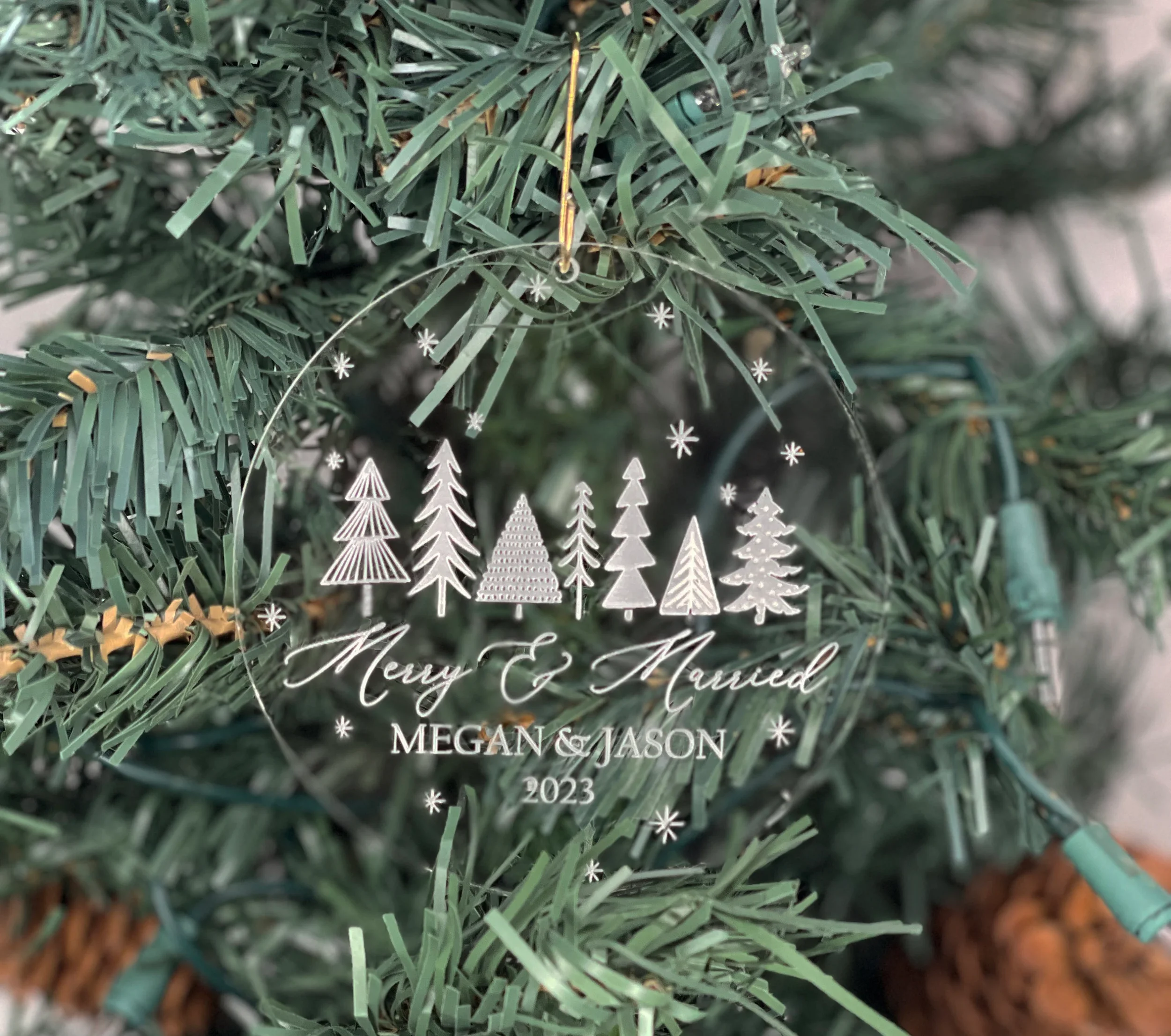 Merry & Married Ornament