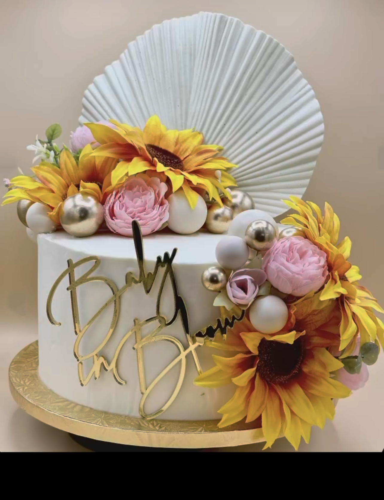 Baby In Bloom Cake Topper