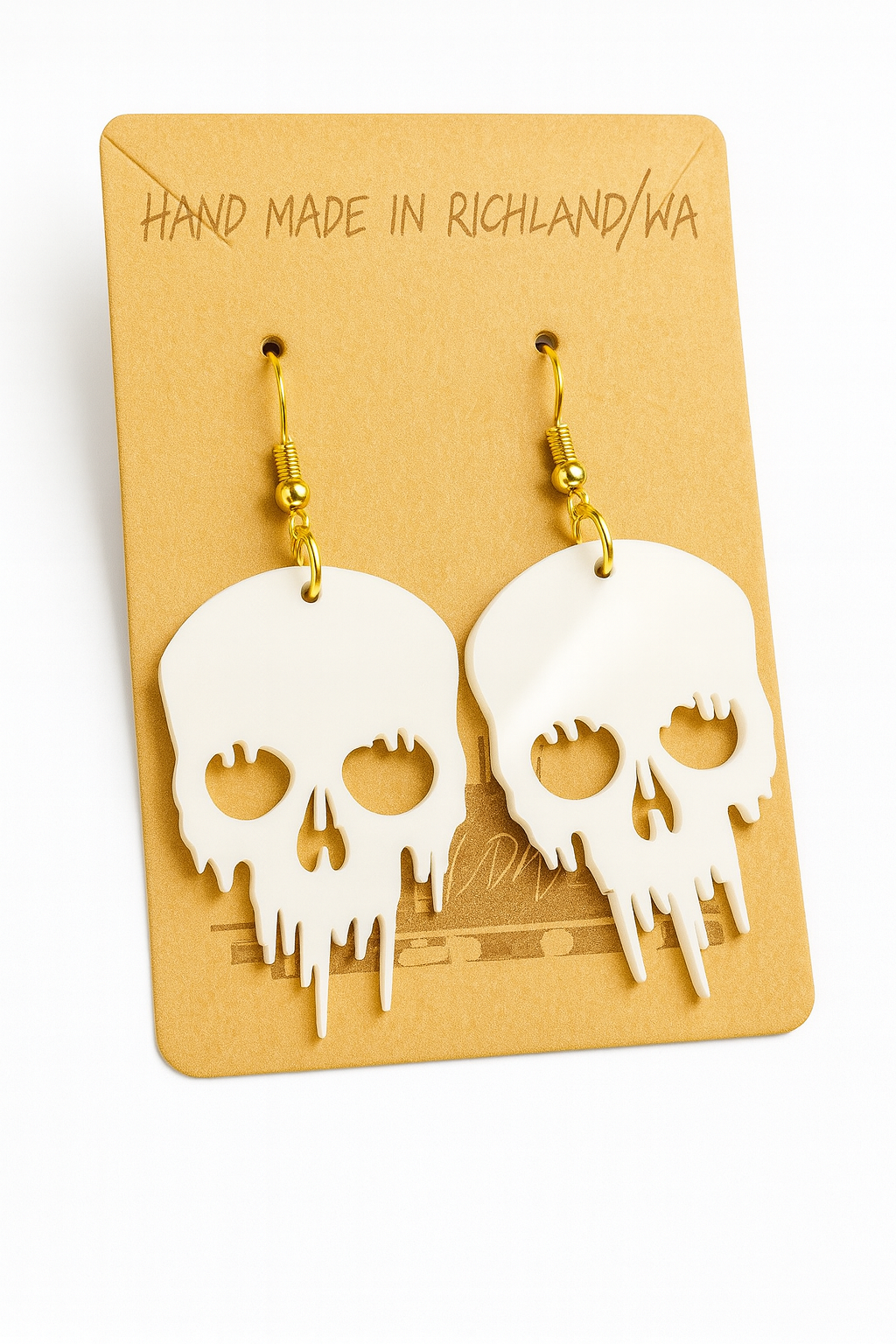 Dripping Skull Earrings