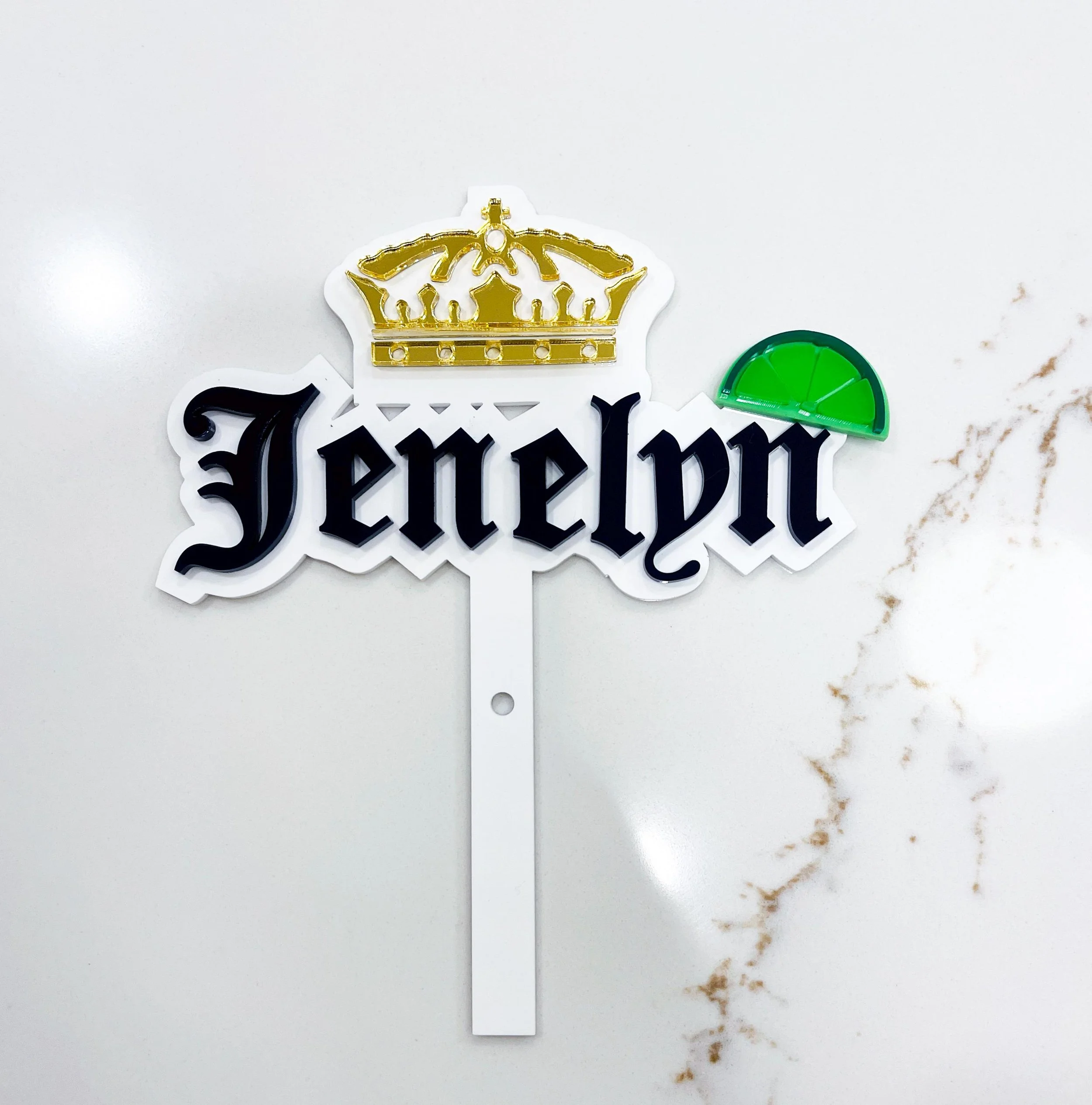 Personalized Beer Cake Topper