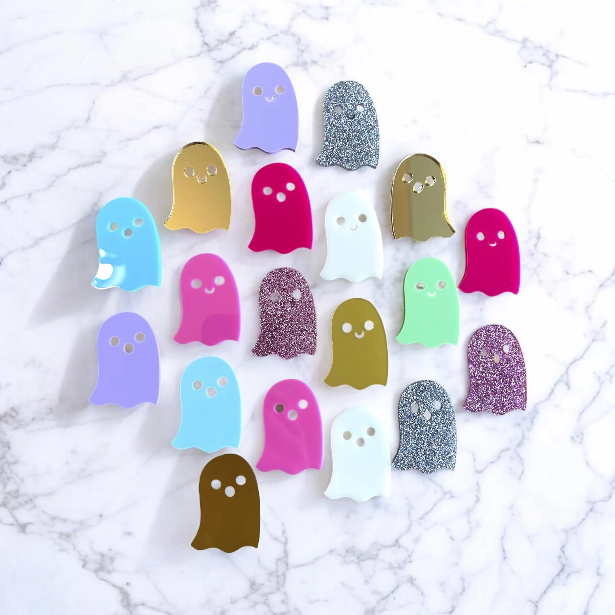 Ghost Cake Charms or Cupcake Toppers