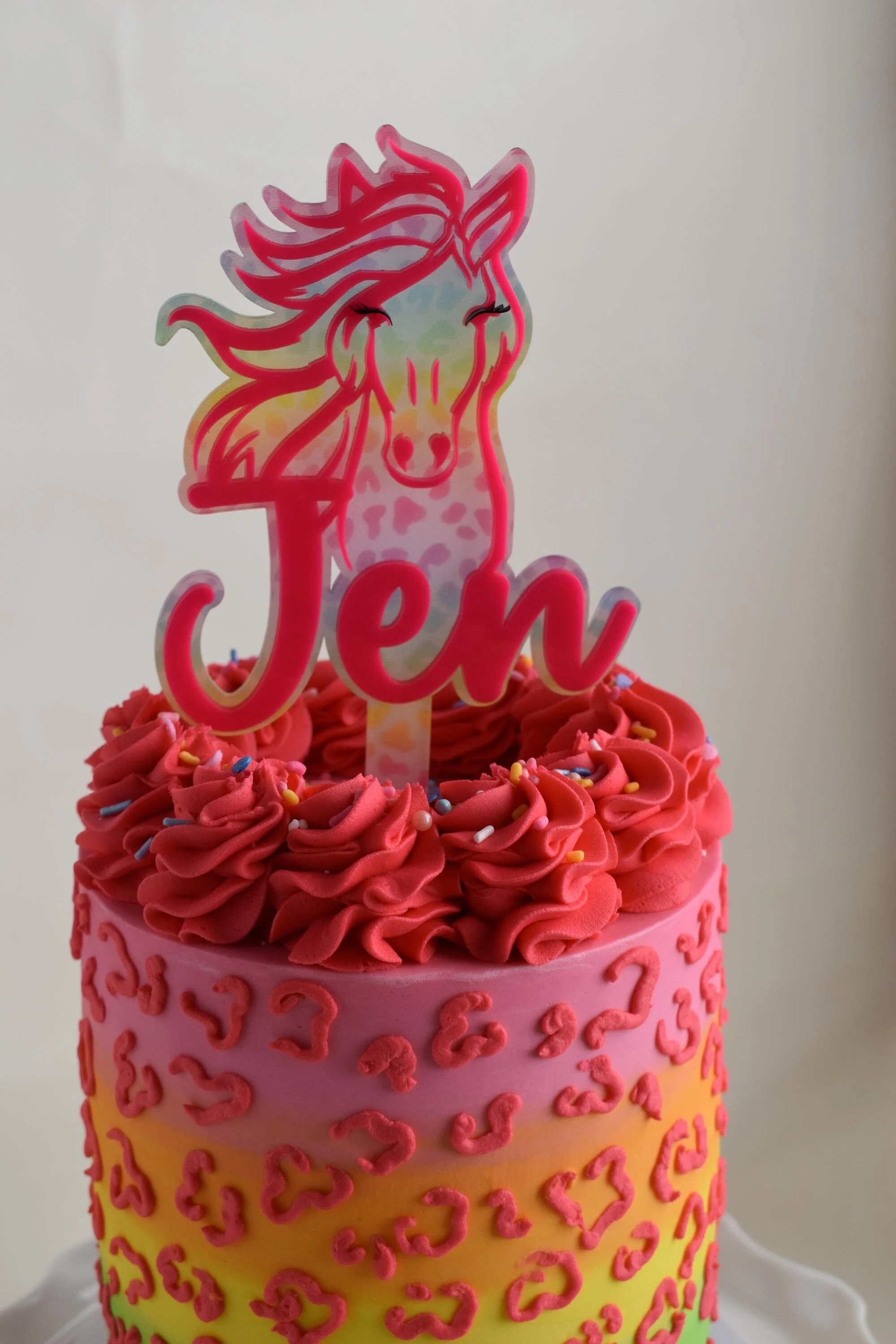 Horse Topper; Personalized