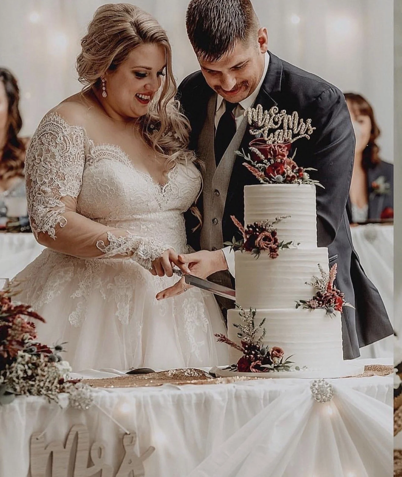 Custom Message Personalized Acrylic Cake Topper