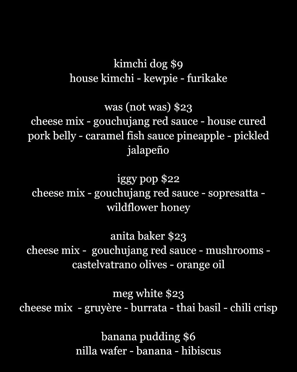 we&rsquo;re doing this in exactly 1hr and 11mins @chuckshopshopcd 
the pineapple caramel fish sauce is pretty good i think.
and we have tshirts and banana pudding and kimchi dogs.