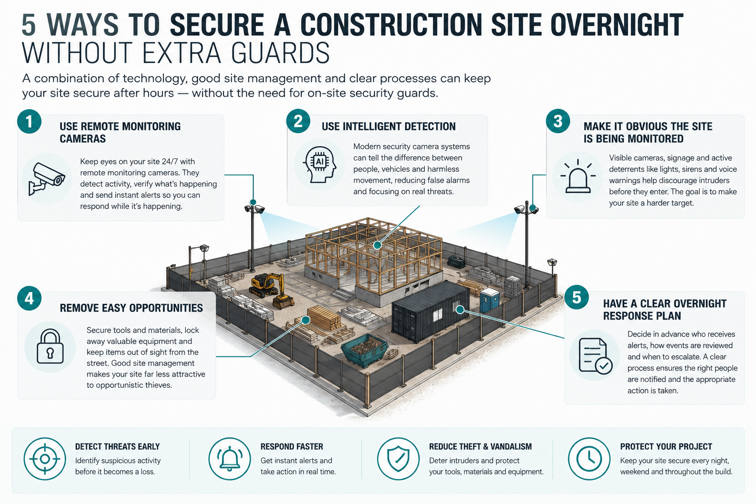 5 ways to improve overnight construction site security without extra guards