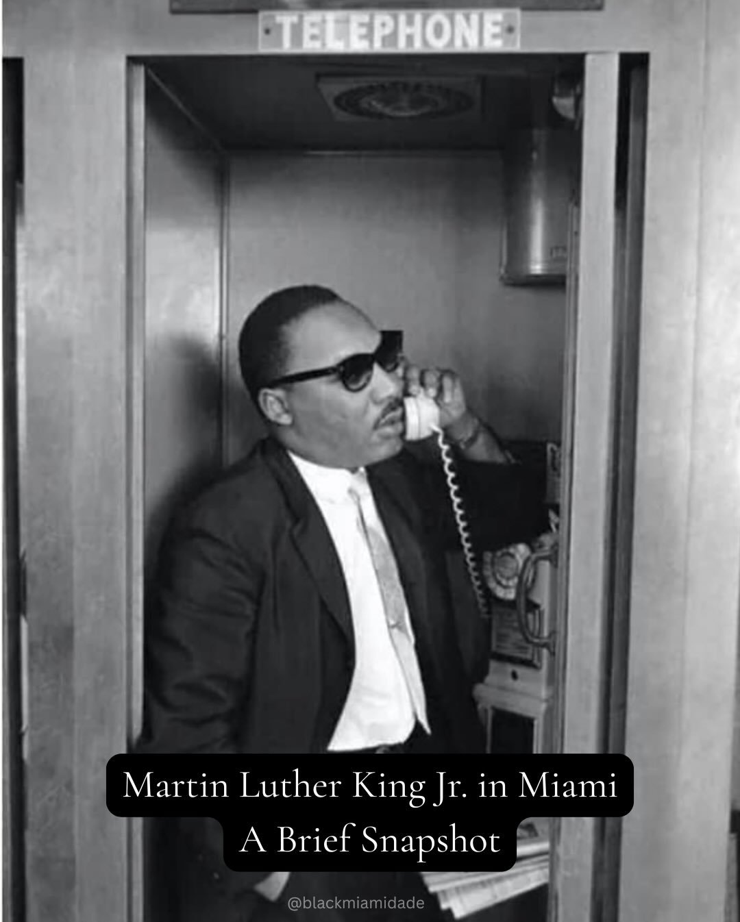 Dr. Martin Luther King Jr. made frequent stops in Miami to rest, recover, and strategize. He supported grassroots coalitions here organizing around voting rights and economic justice, treating the city as both a place to breathe and to build.

Drop s