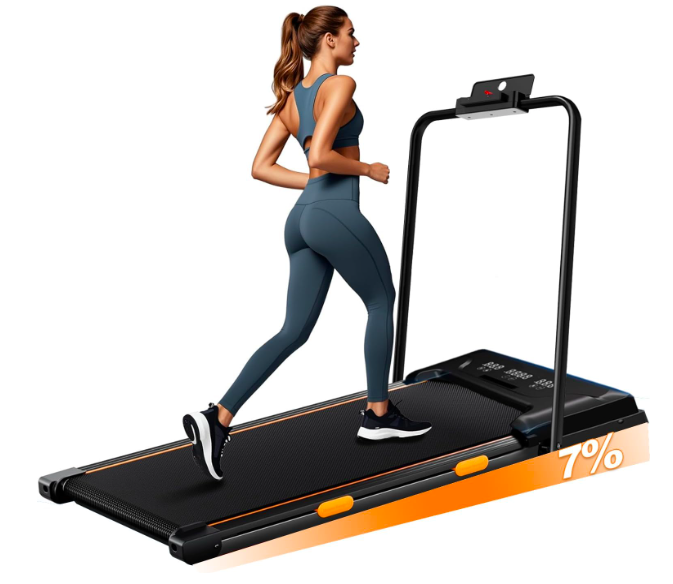 Incline Walking Pad Treadmill Walking Pad 300 Lbs Under Desk Treadmill with Incline Portable Compact Treadmills for Home Office with LED Display