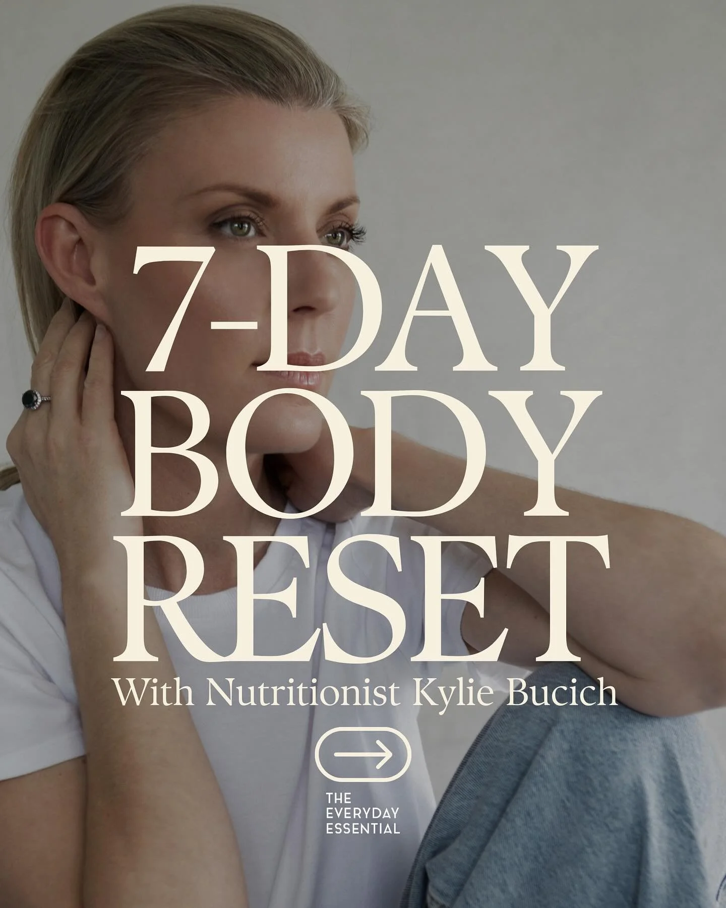 I&rsquo;d love to invite you to join me for the 7-Day Body Reset.

We kick off Monday 13 October. There&rsquo;s never a perfect time to start. Life will always feel busy but that&rsquo;s exactly why I created this program. It&rsquo;s simple, practica