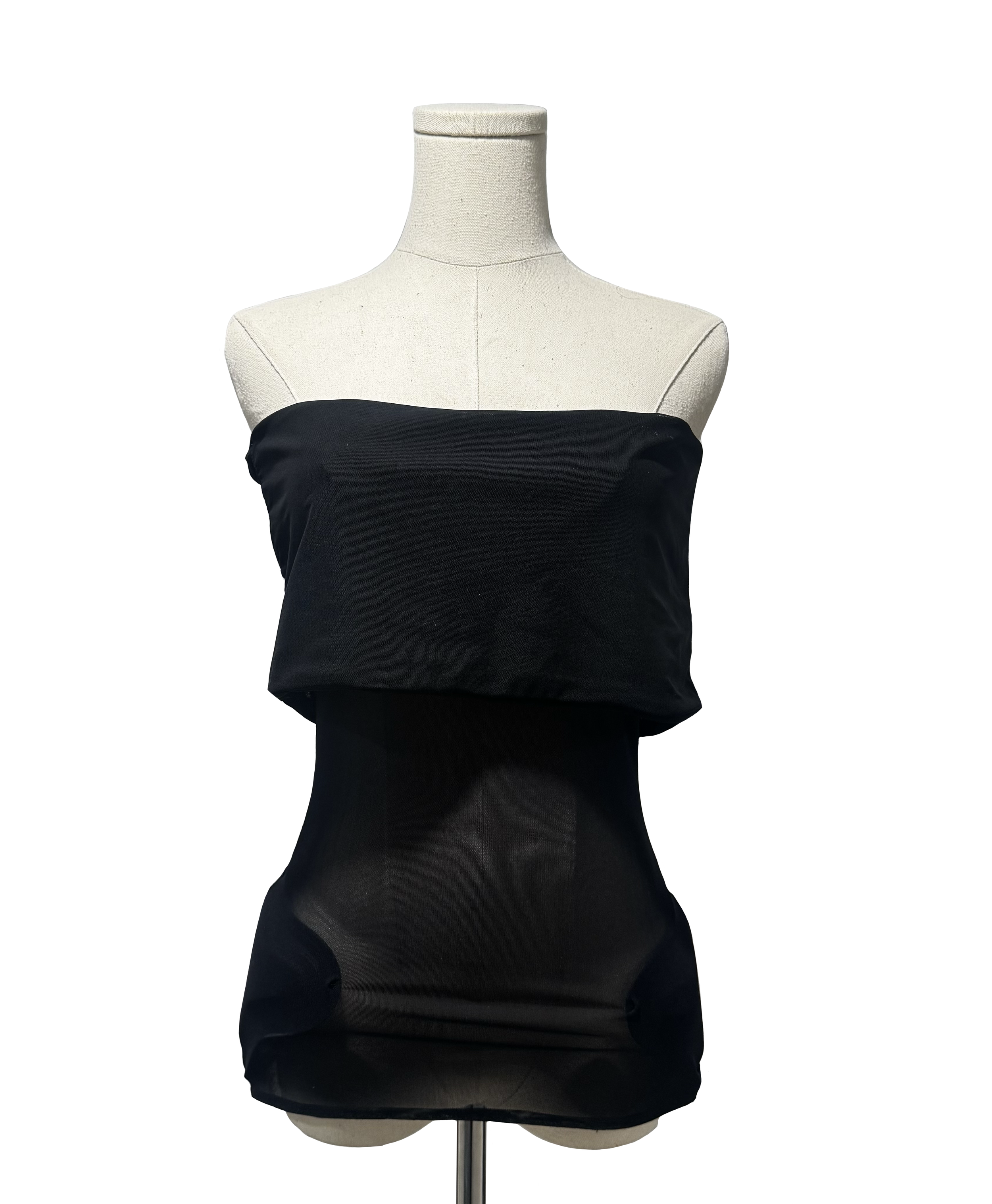 SHEER HIP PADDED STRETCH TOP