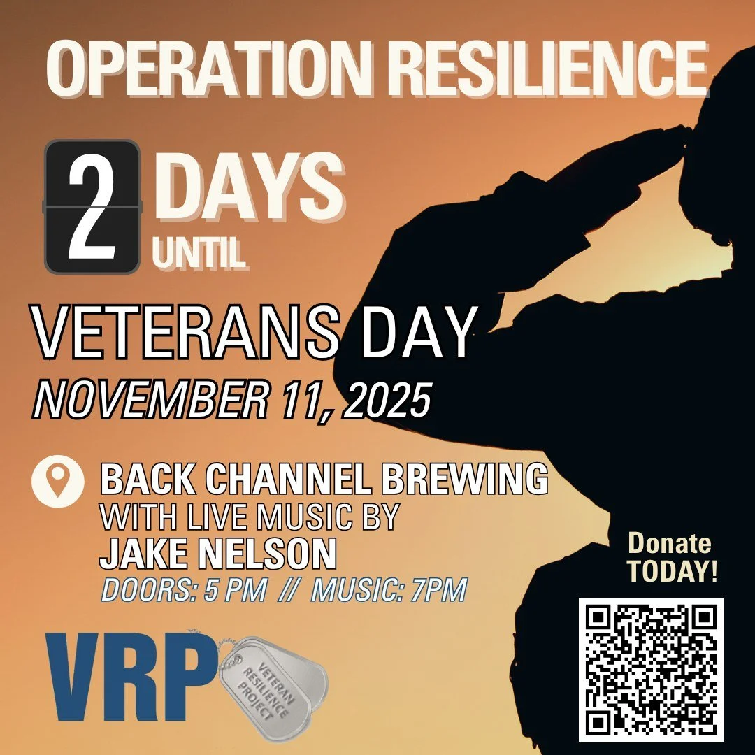 This Veterans Day (11/11), join us for the Operation Resilience 2025 Finale Event at Back Channel Brewing on Lake Minnetonka!

🎶 Enjoy live music from Jake Nelson&mdash;recently awarded Song of the Year &ndash; Southern Rock/Country Rock at the 11th