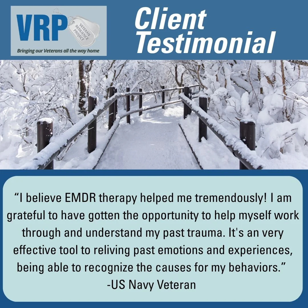 &ldquo;I am grateful to have had the chance to work through my past trauma and understand my behaviors. EMDR therapy helped me tremendously.&rdquo;
 &ndash; U.S. Navy Veteran

This Veteran&rsquo;s story is a reminder that healing is possible &mdash; 