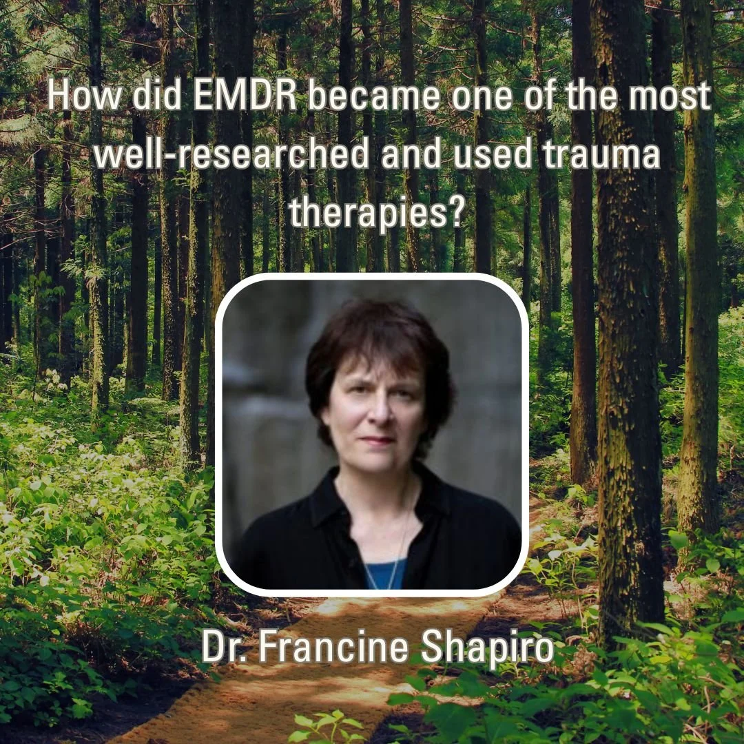 Did you know EMDR therapy began with one woman&rsquo;s observation on a walk?
Dr. Francine Shapiro, the founder of EMDR (Eye Movement Desensitization and Reprocessing), discovered that specific eye movements could help reduce the emotional intensity 