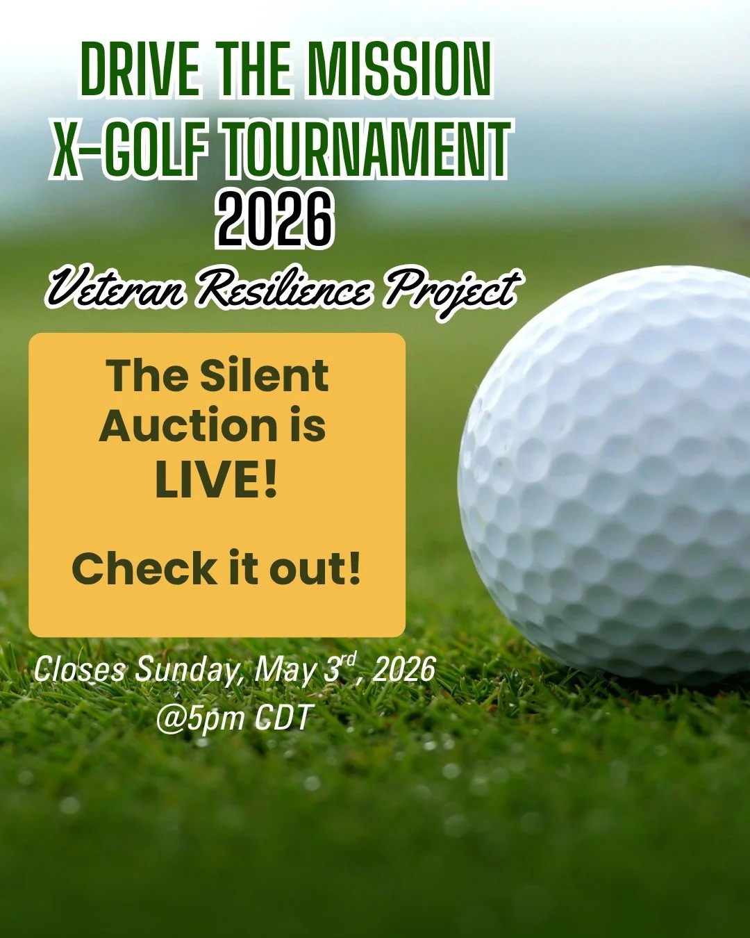 Join the Veteran Resilience Project for our Drive the Mission X-Golf Tournament on Sunday, May 3rd | 12&ndash;5 PM | Eden Prairie, MN.

🏌️&zwj;♂️ Swing with purpose. Connect with community. Support healing.

Every registration helps provide free, li
