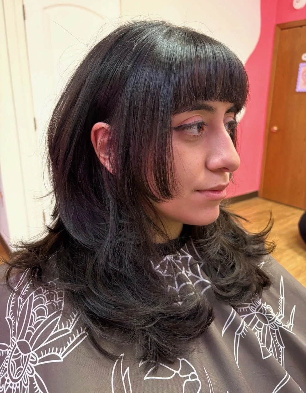 Layered cut with Sarah 