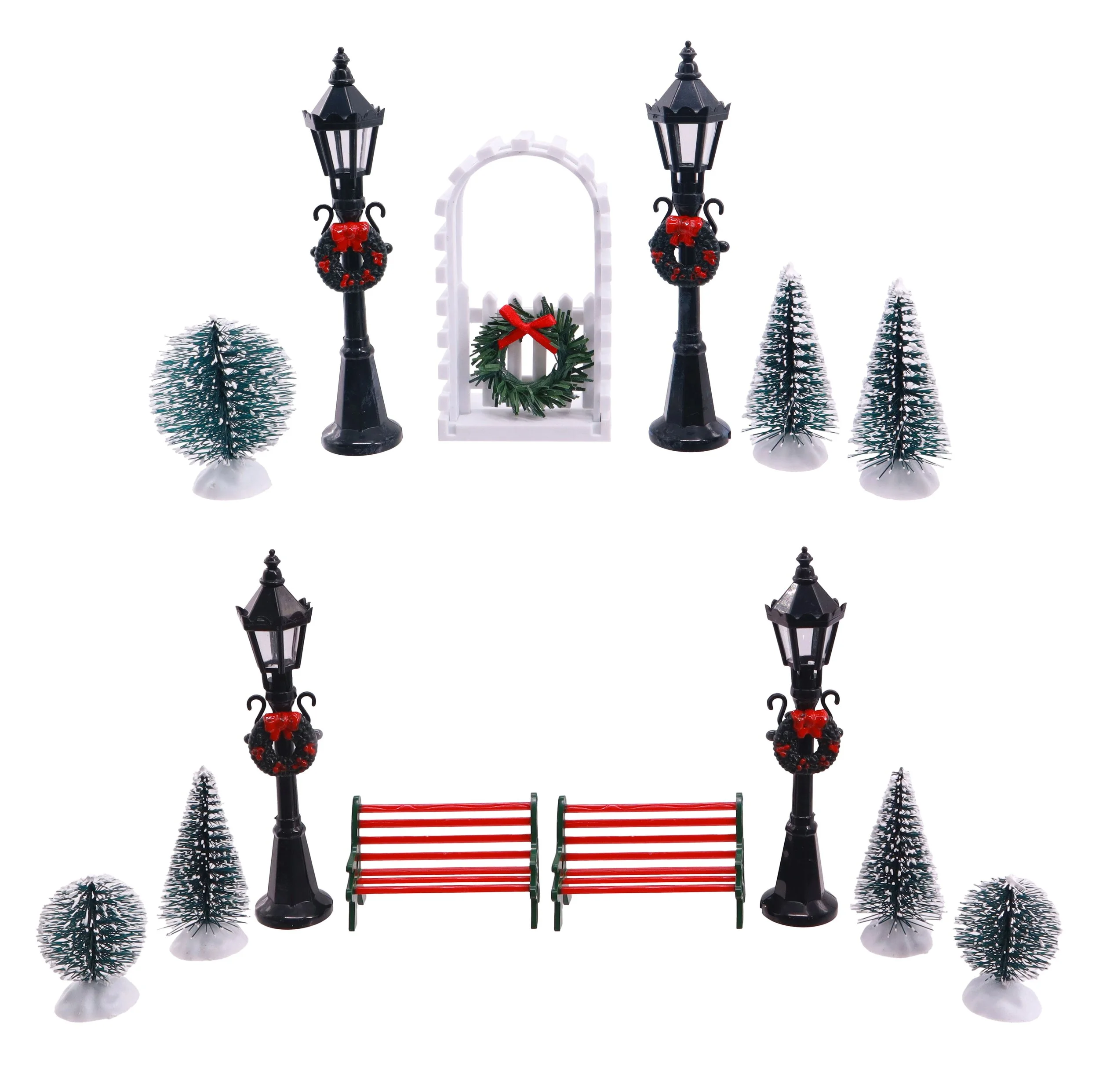 Christmas Village Street Scene 6-Piece / 8-Piece Assorted