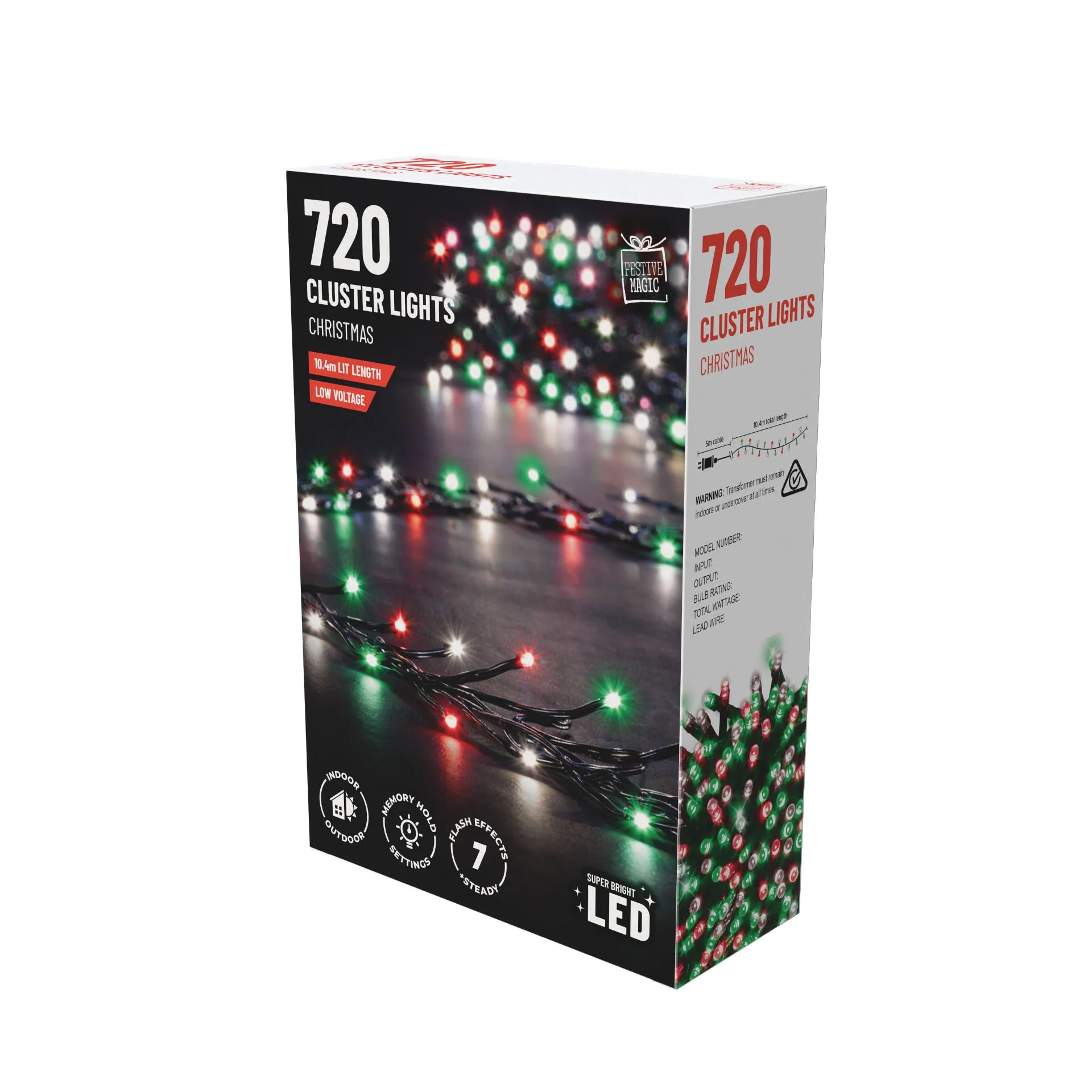 720 LED Cluster Lights – Christmas