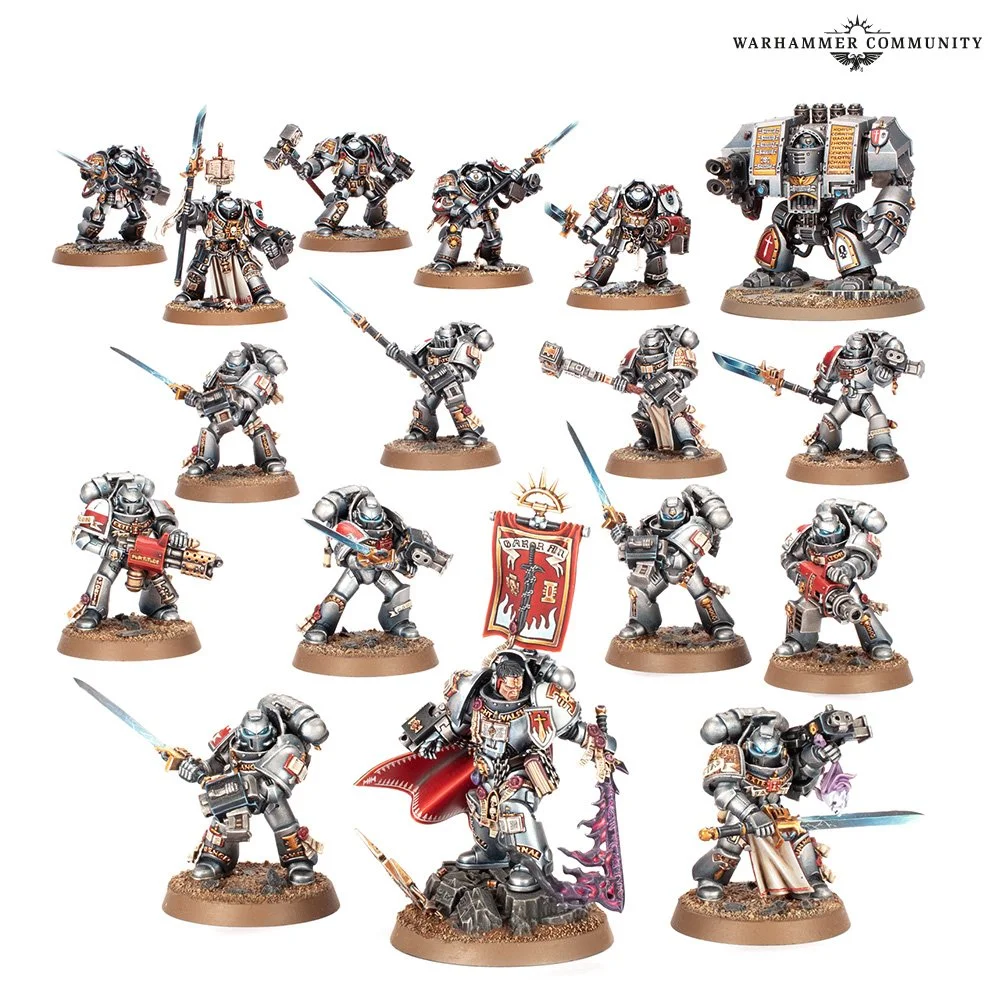 Combat Patrol: Grey Knights box with Castellan Crowe, Strike Squad, Terminators and Venerable Dreadnought