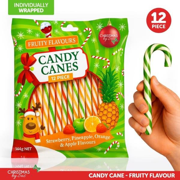 Candy Cane - Fruity Flavors - 12 Pack