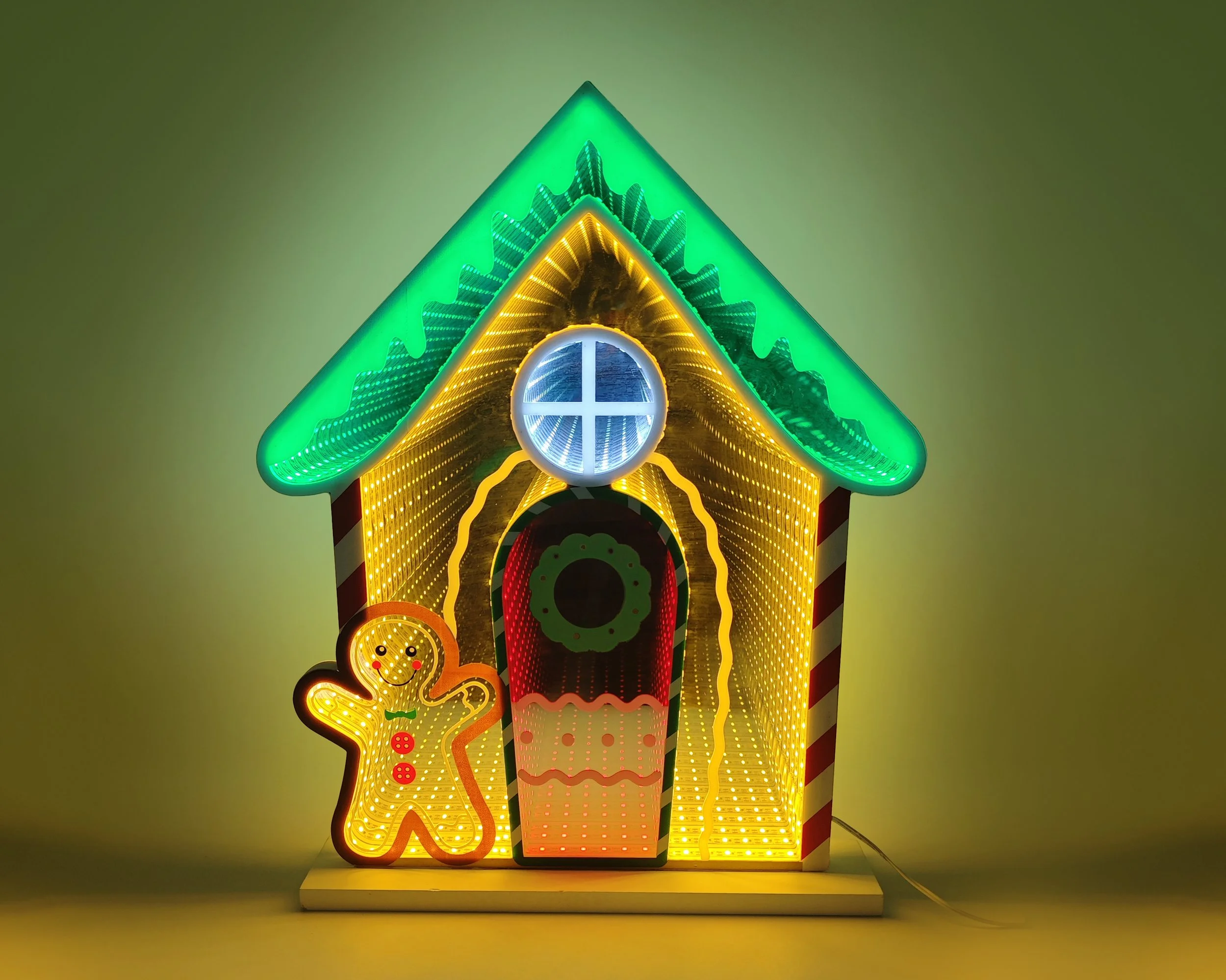 LED Infinity Gingerbread House – USB Powered