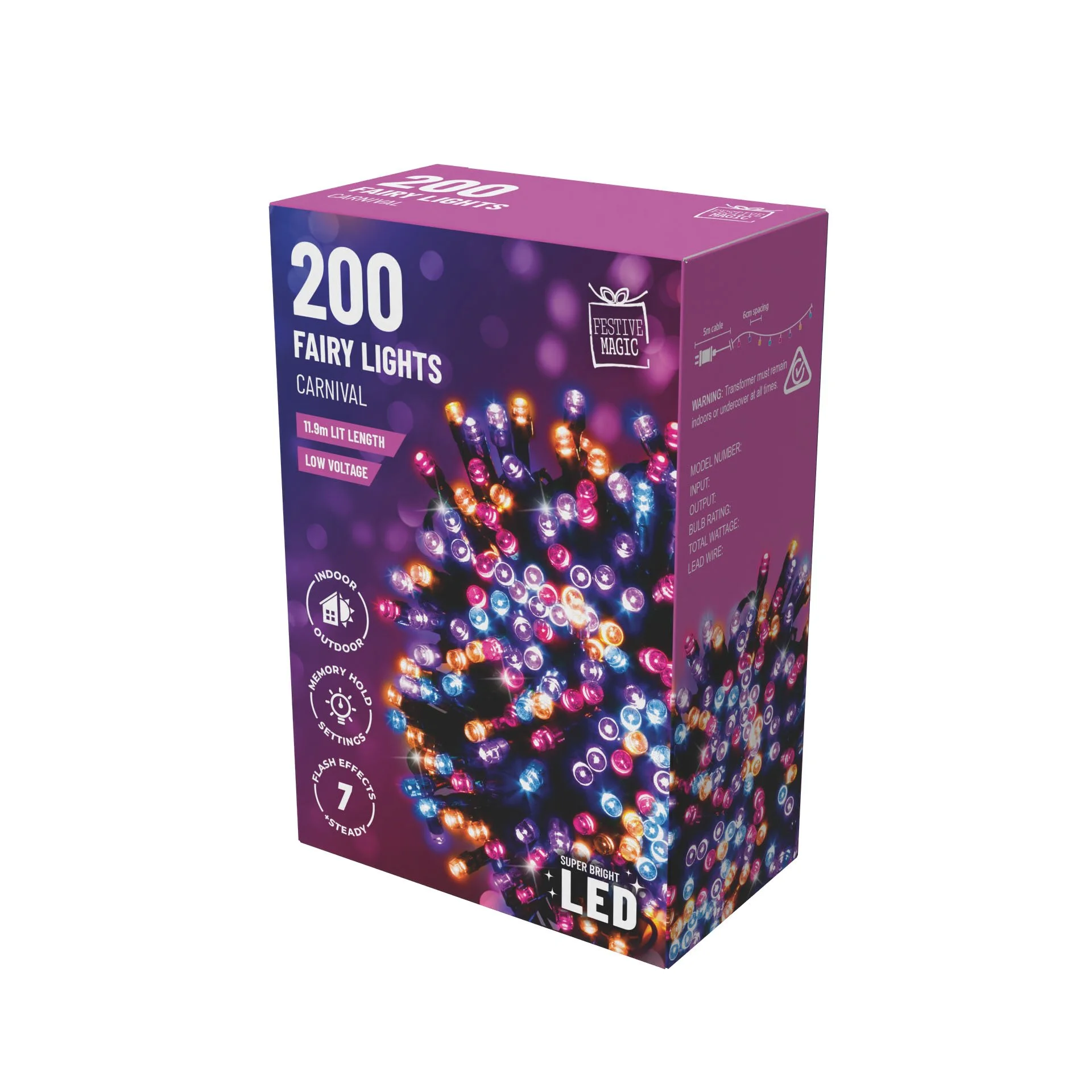 200 LED Flashing Lights – Carnival