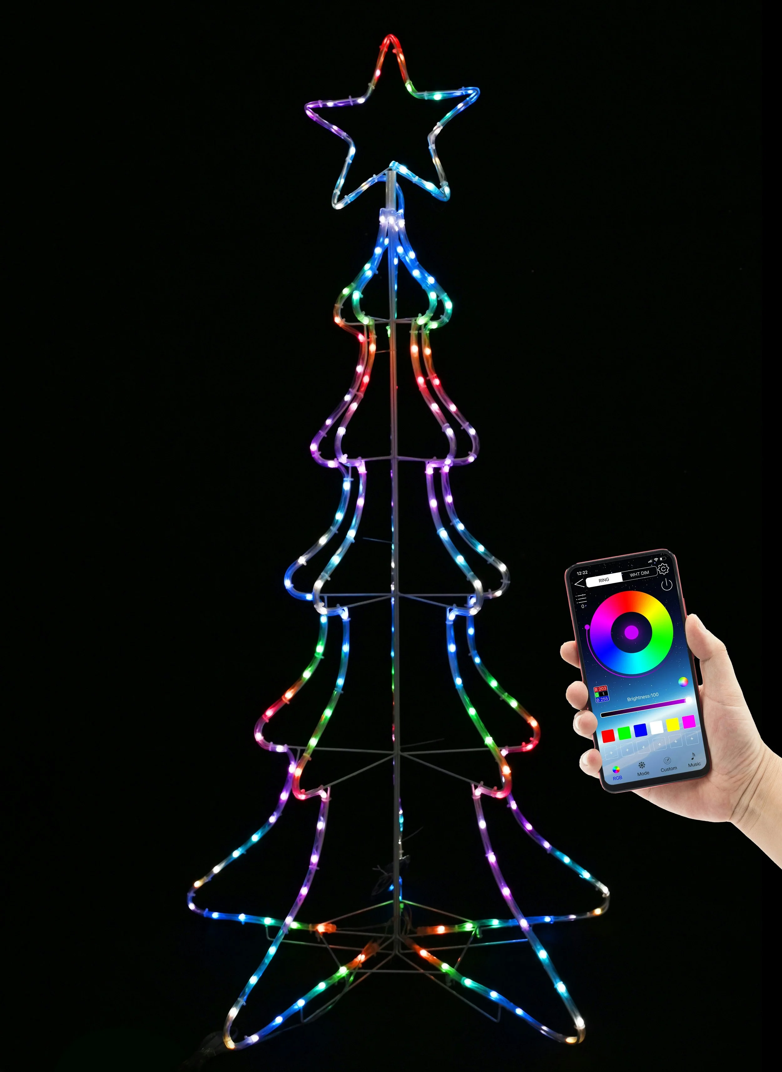 LED Pin Light Fancy Star 40cm Flashing 3 colours — So Much Stuff