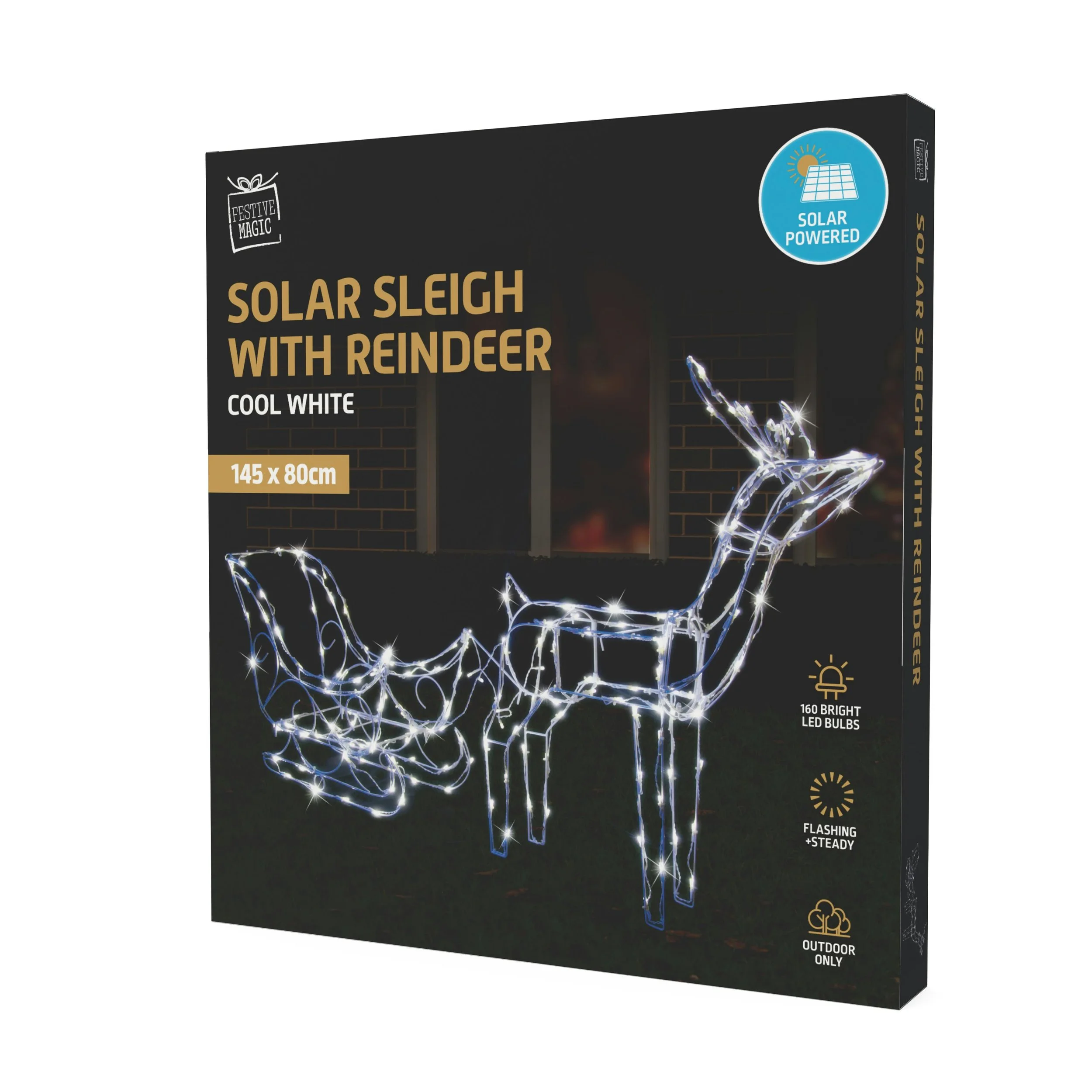 Solar LED Reindeer 60cm Cool White — So Much Stuff