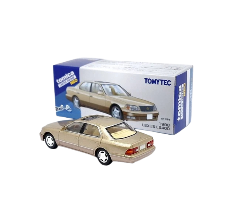 Tomica 1998 Lexus LS400 Gold/Beige – 1:64 Diecast Model