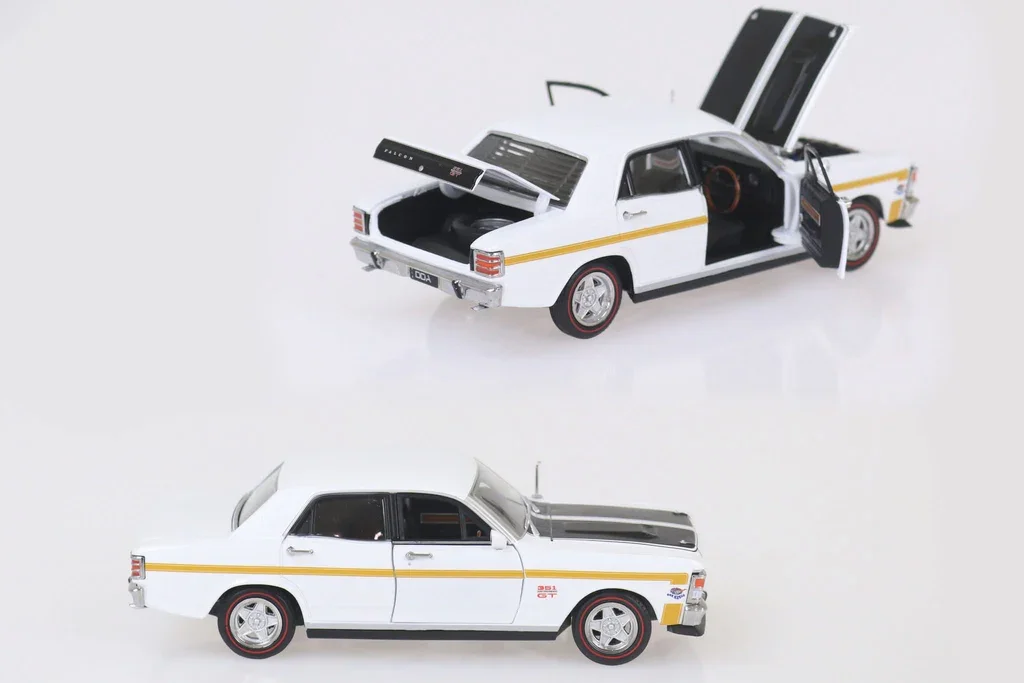 DDA 1:32 Ford XW Falcon GT-HO Phase II White – Aussie Muscle Diecast Model