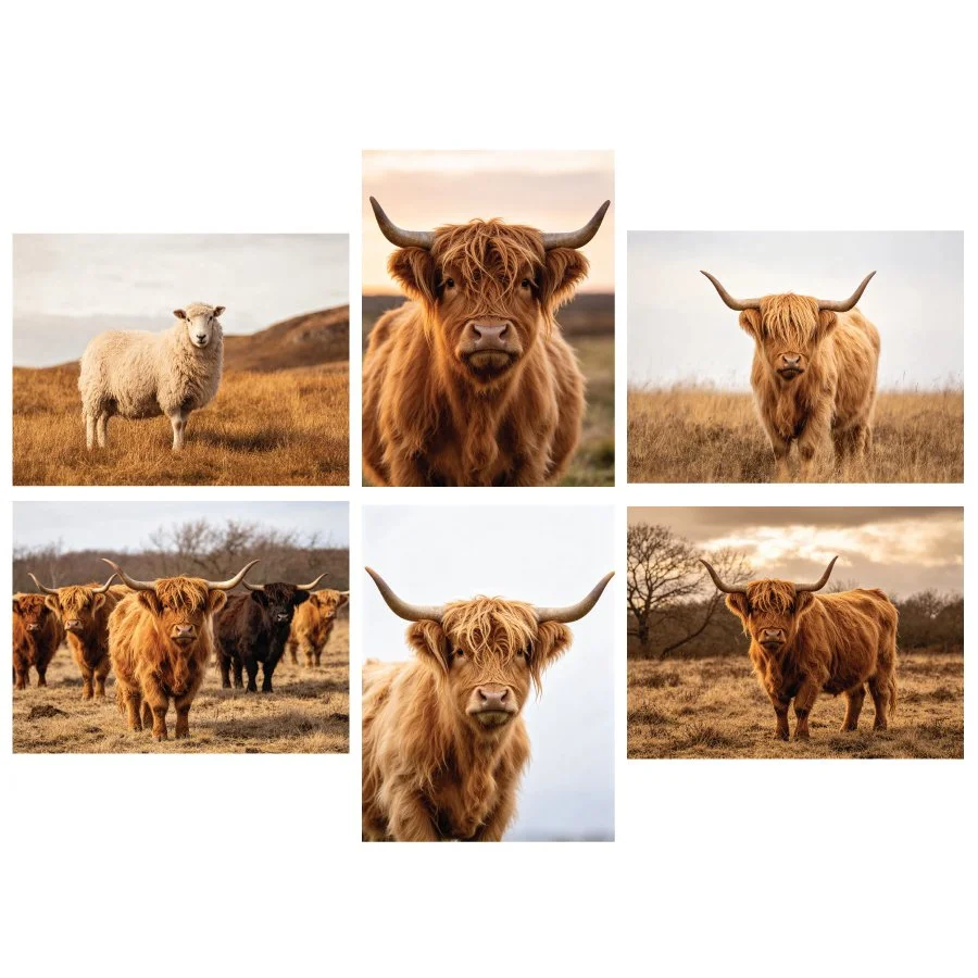 Herds on the Horizon Hanging Canvas Art - 60x80cm