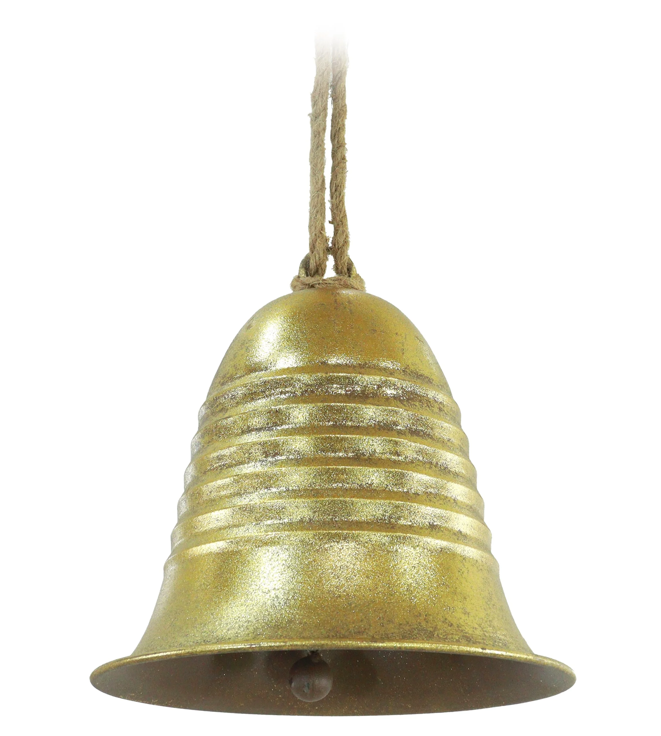 Hanging Bell Antique Gold 21cm