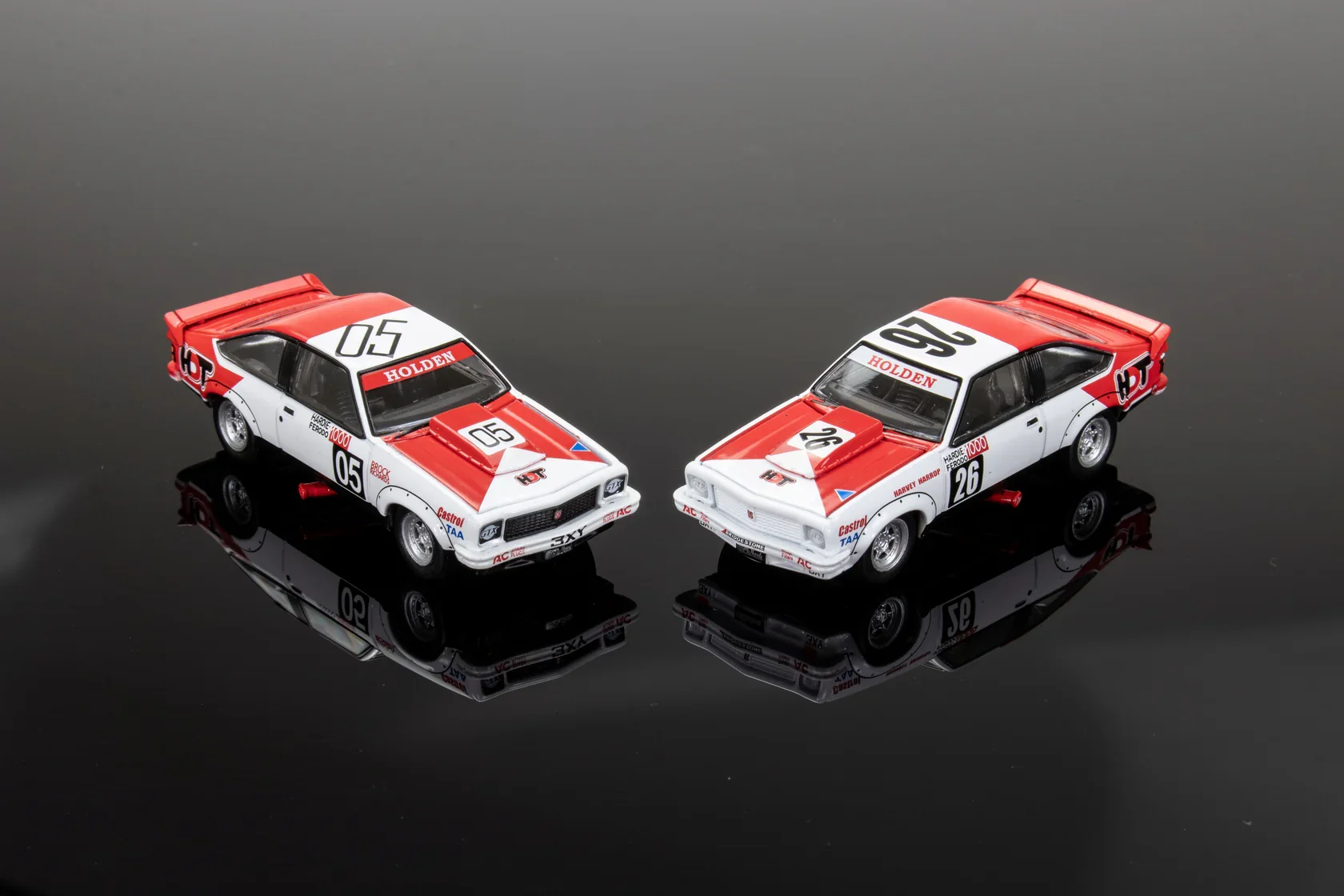 Oz Wheels Racing Legends A9X Torana twin pack featuring 1978 Bathurst winner and 1979 DNF model cars in Limited Edition Fully Sick Detail packaging.