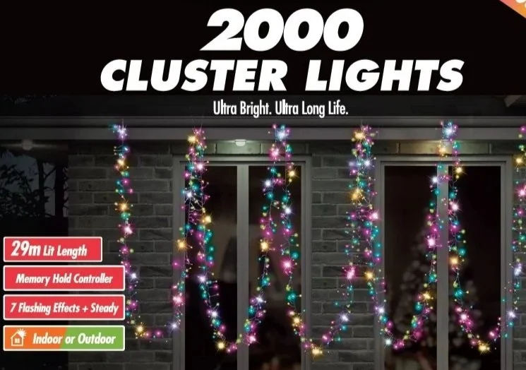 LED Cluster Lights 2000 Carnival