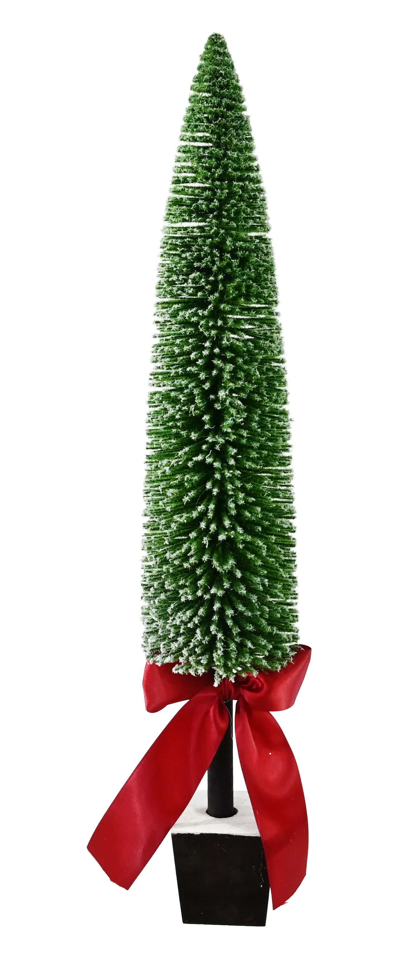 Pillar Bristle Tree with Bow 50cm
