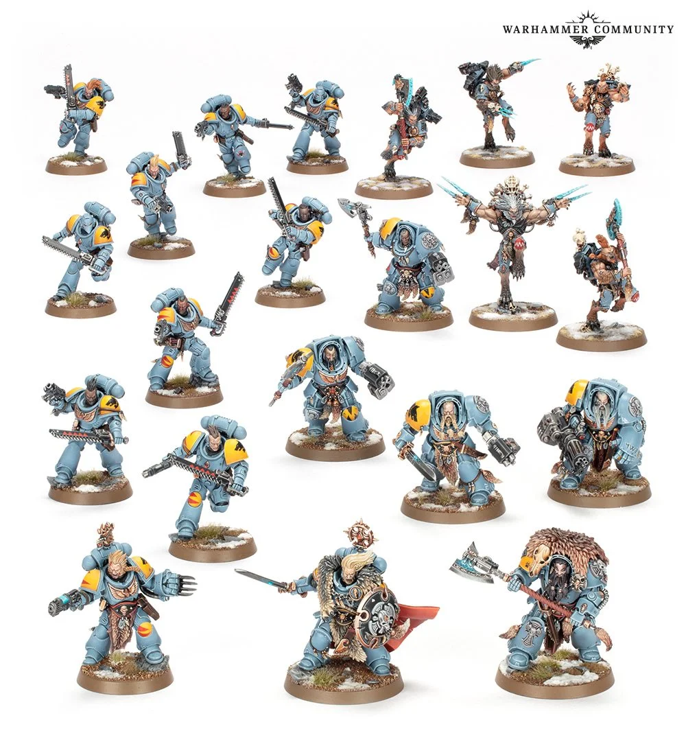 Combat Patrol: Space Wolves Askar’s Wolfpack box with Blood Claws, Wulfen, Terminators and transfer sheet