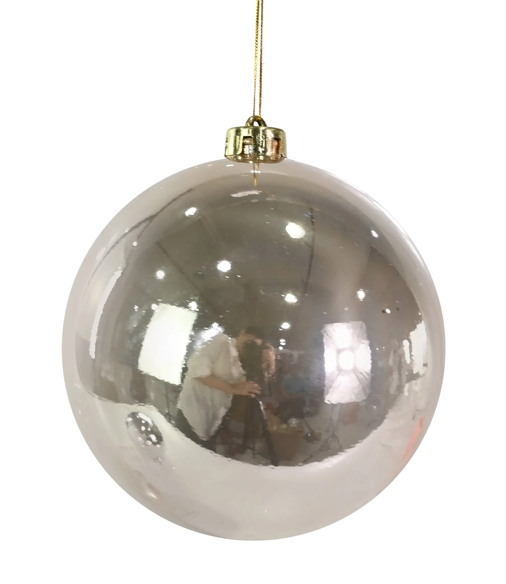 Bauble Pearl 15cm Champagne
