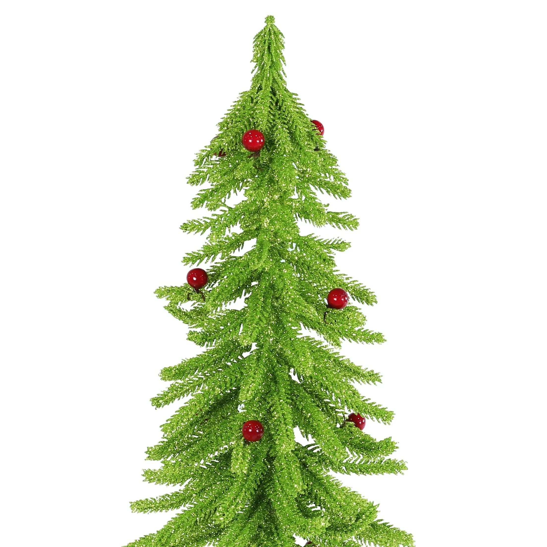 Mean Green Glitter Berry Tree 40cm