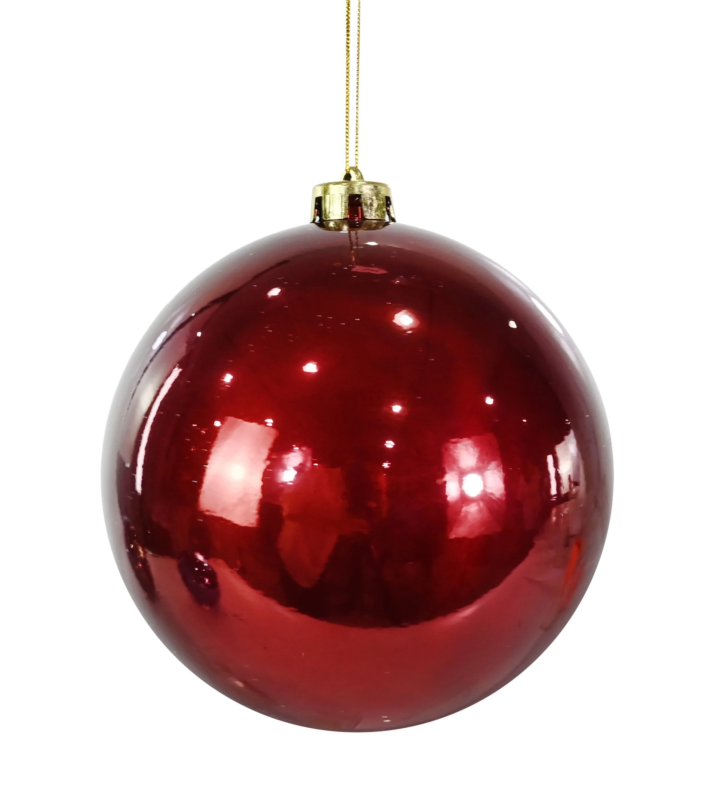 Bauble Pearl 15cm Burgundy