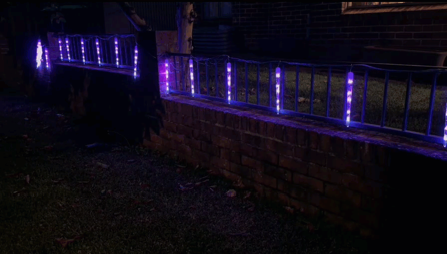 APP Lightshow Icicle Tubes 20-Pack RGB