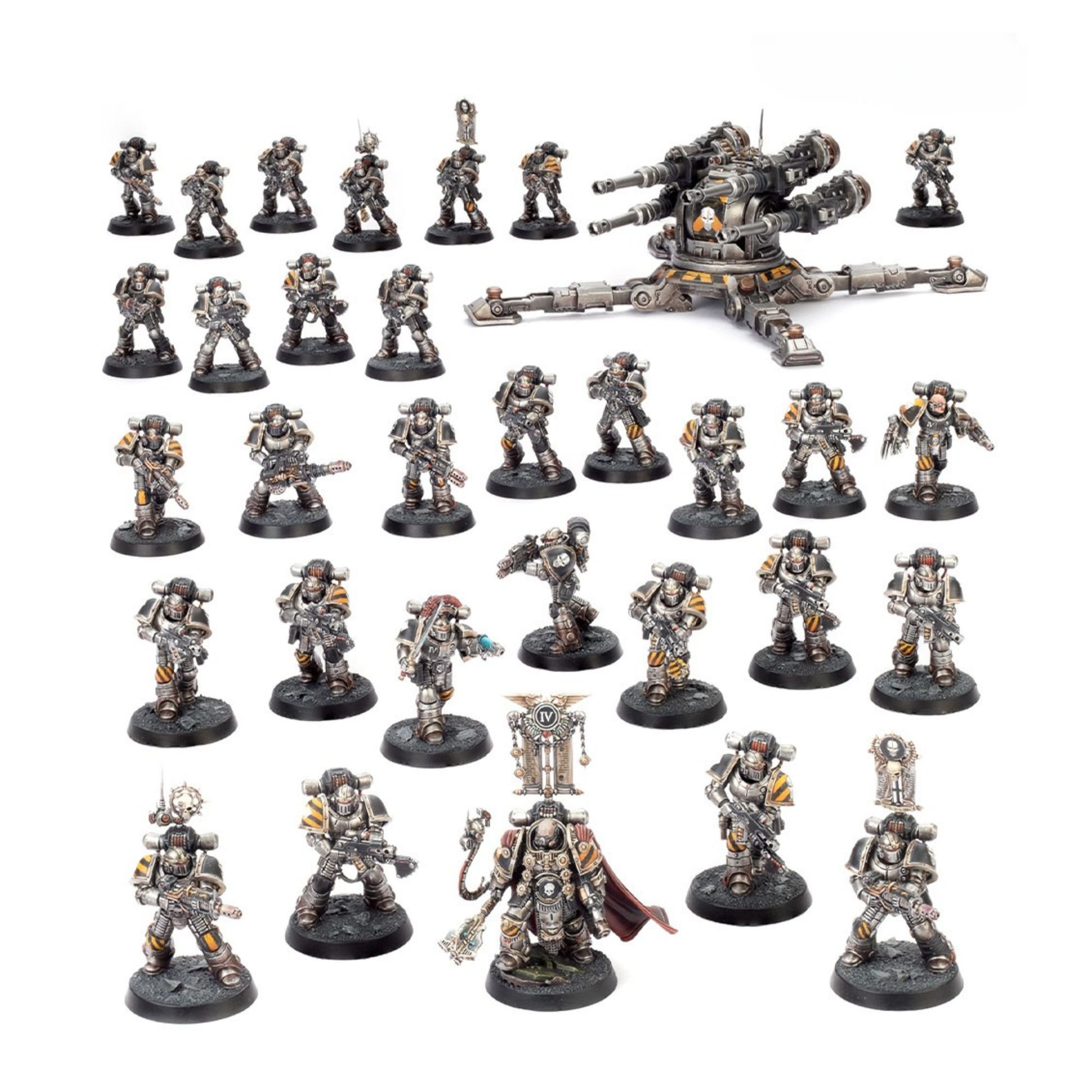 Saturnine Boxed Set – Warhammer: The Horus Heresy starter set with 50 miniatures, rulebook, tokens, templates, and faction decals