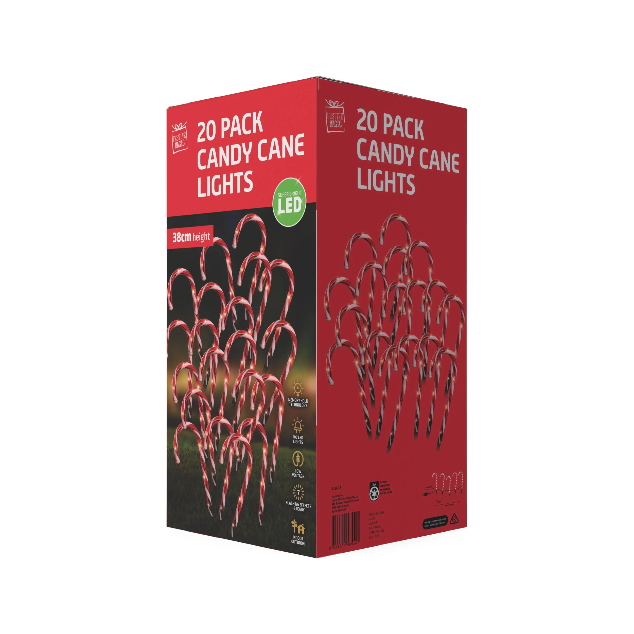 Candy Cane Path Lights 20-Pack