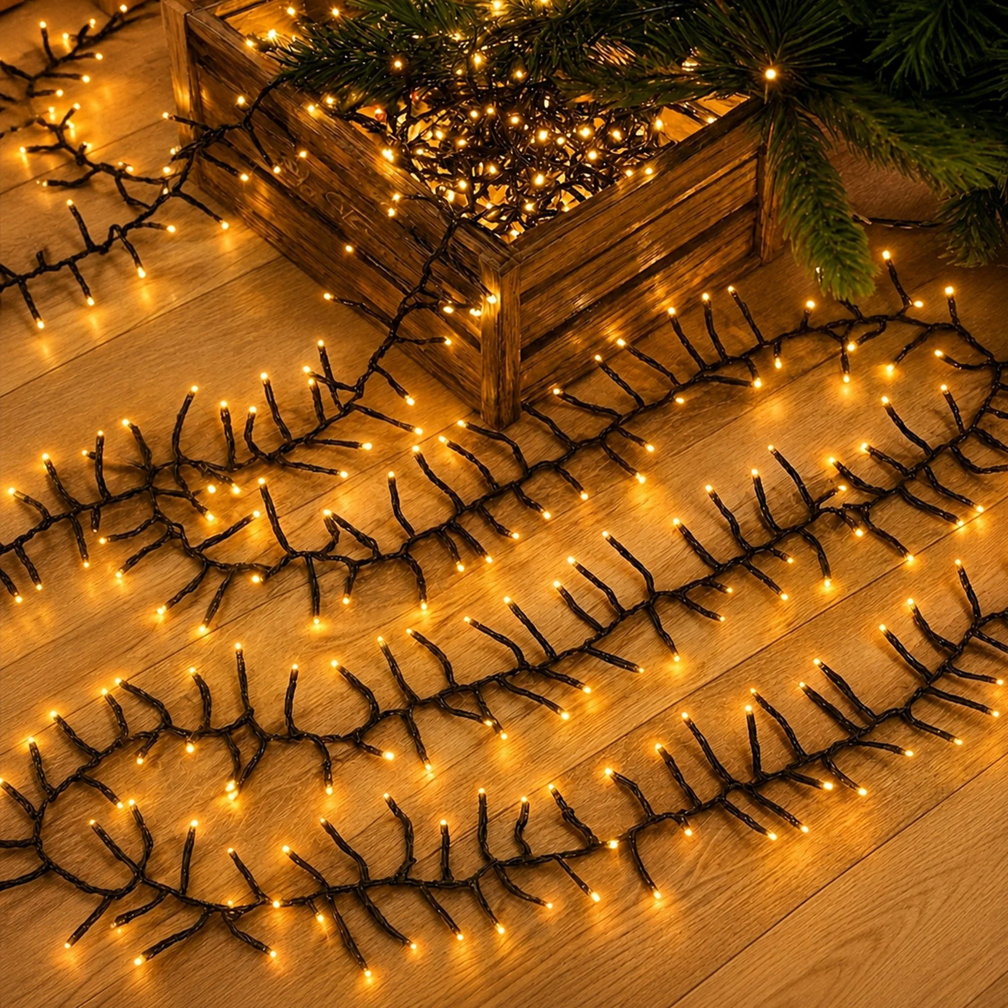 3000 LED Connectable Cluster Lights – Warm White