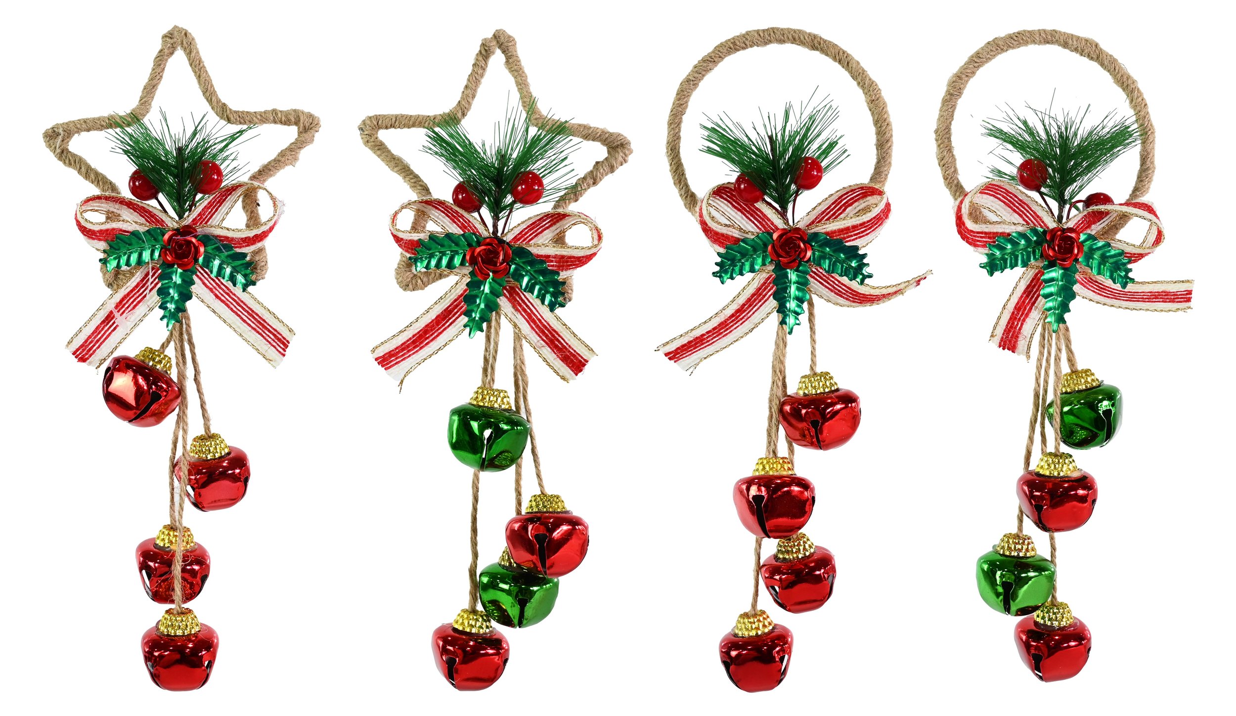 Shiny Nutbell Hanger 23cm Assorted