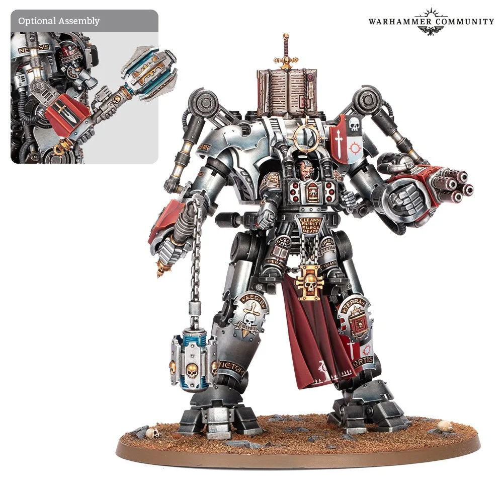 Grey Knights: Grand Master in Nemesis Dreadknight miniature kit