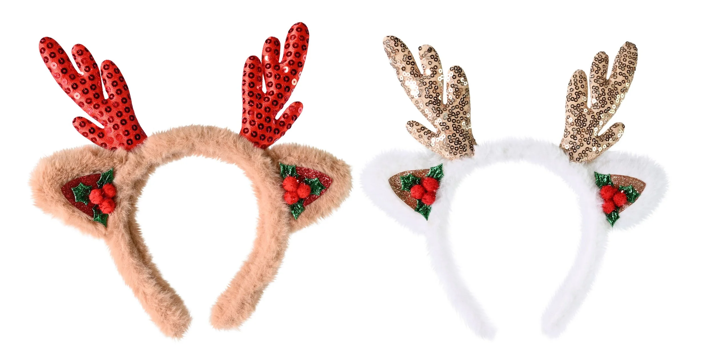 Headband Plush Antlers Assorted