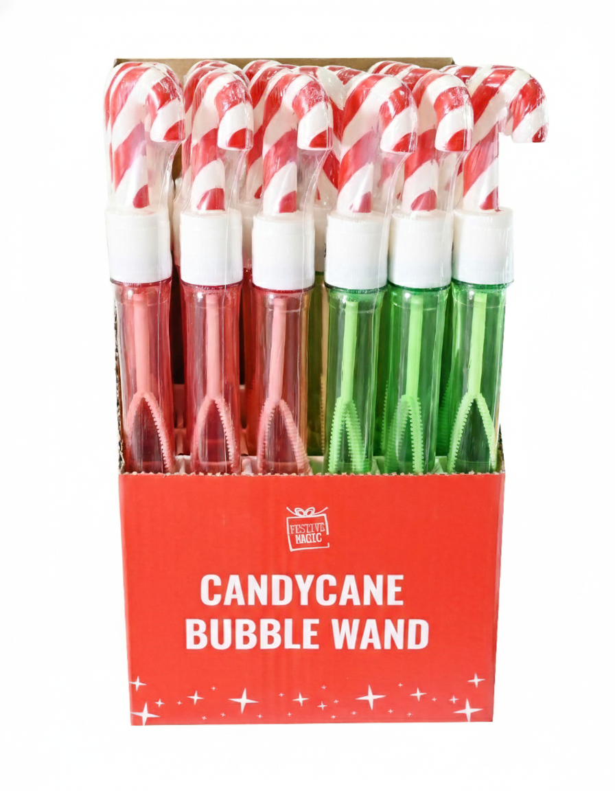 Bubble Wand Christmas Candy Cane 110ml